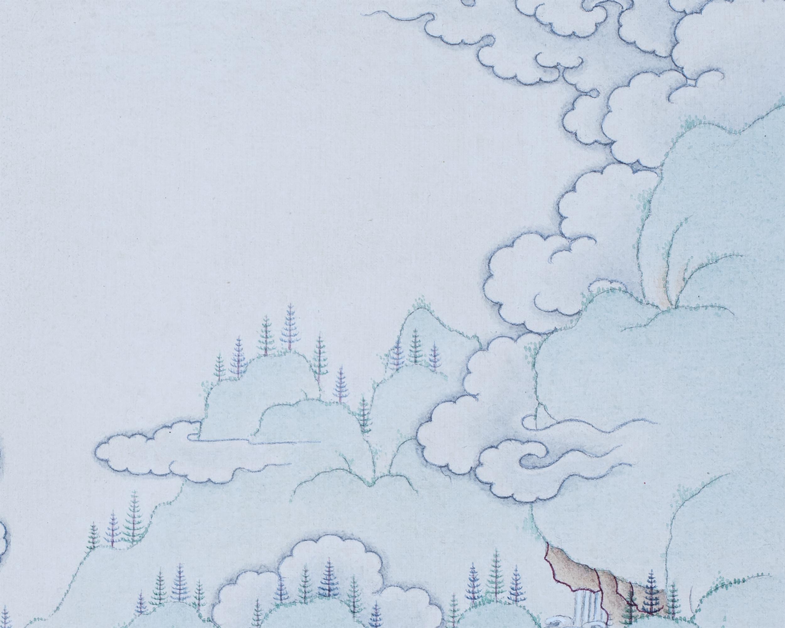 Guru Rinpoche with Chenrezig and Amitabha | Buddha Of Vajrayana | Thangka