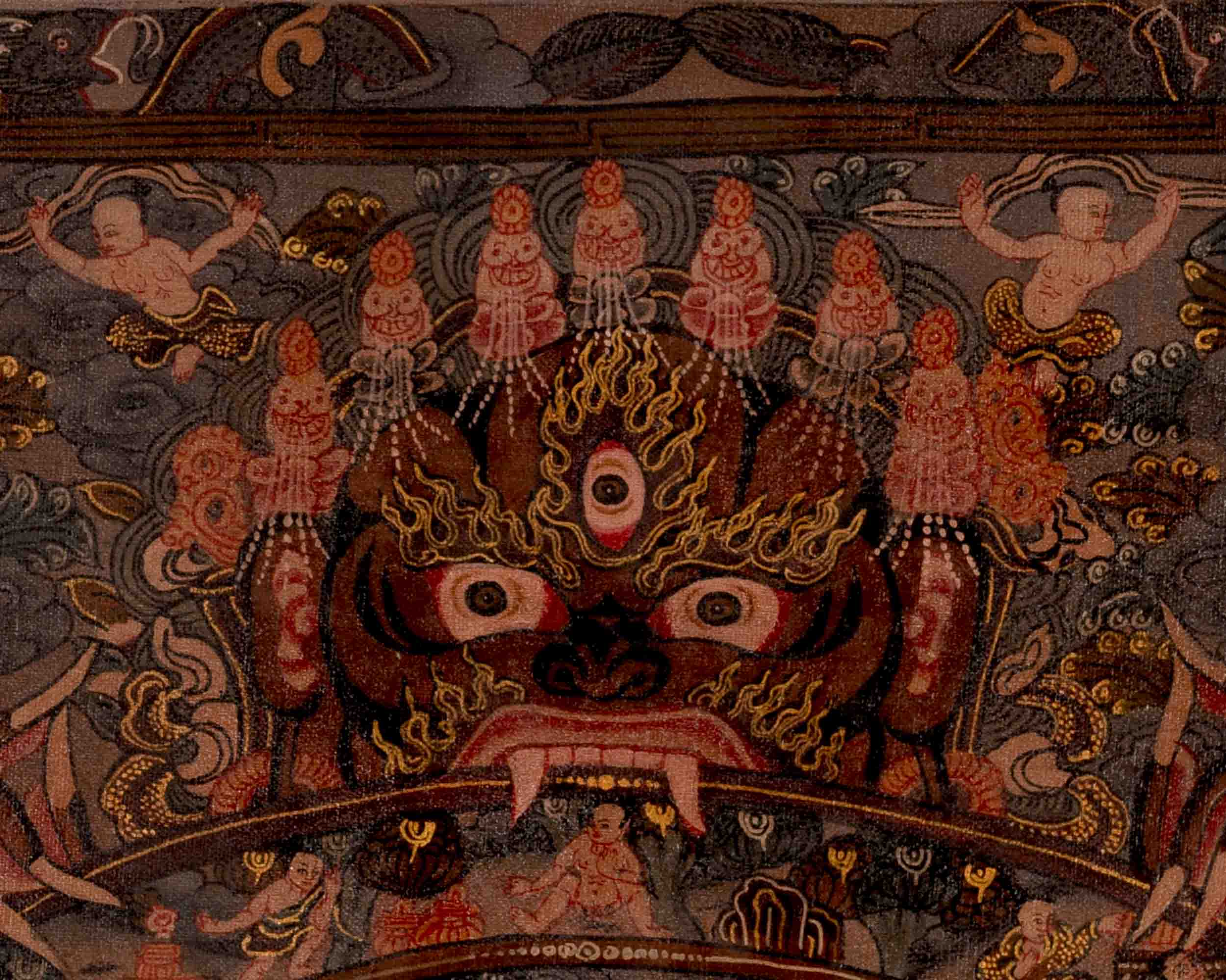 Samsara Thangka | Buddhist Wheel Of Life | Wall Decors