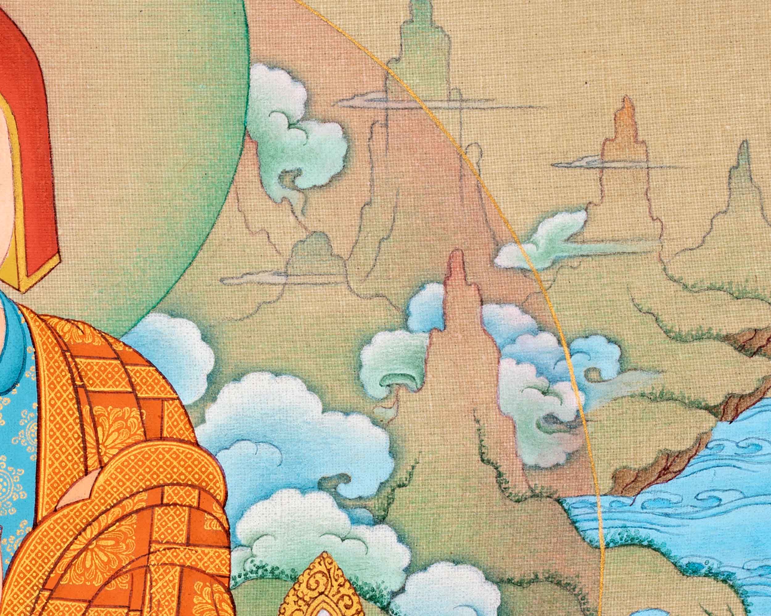 Kadampa Meditation Thangka | Sacred Art for Daily Practice