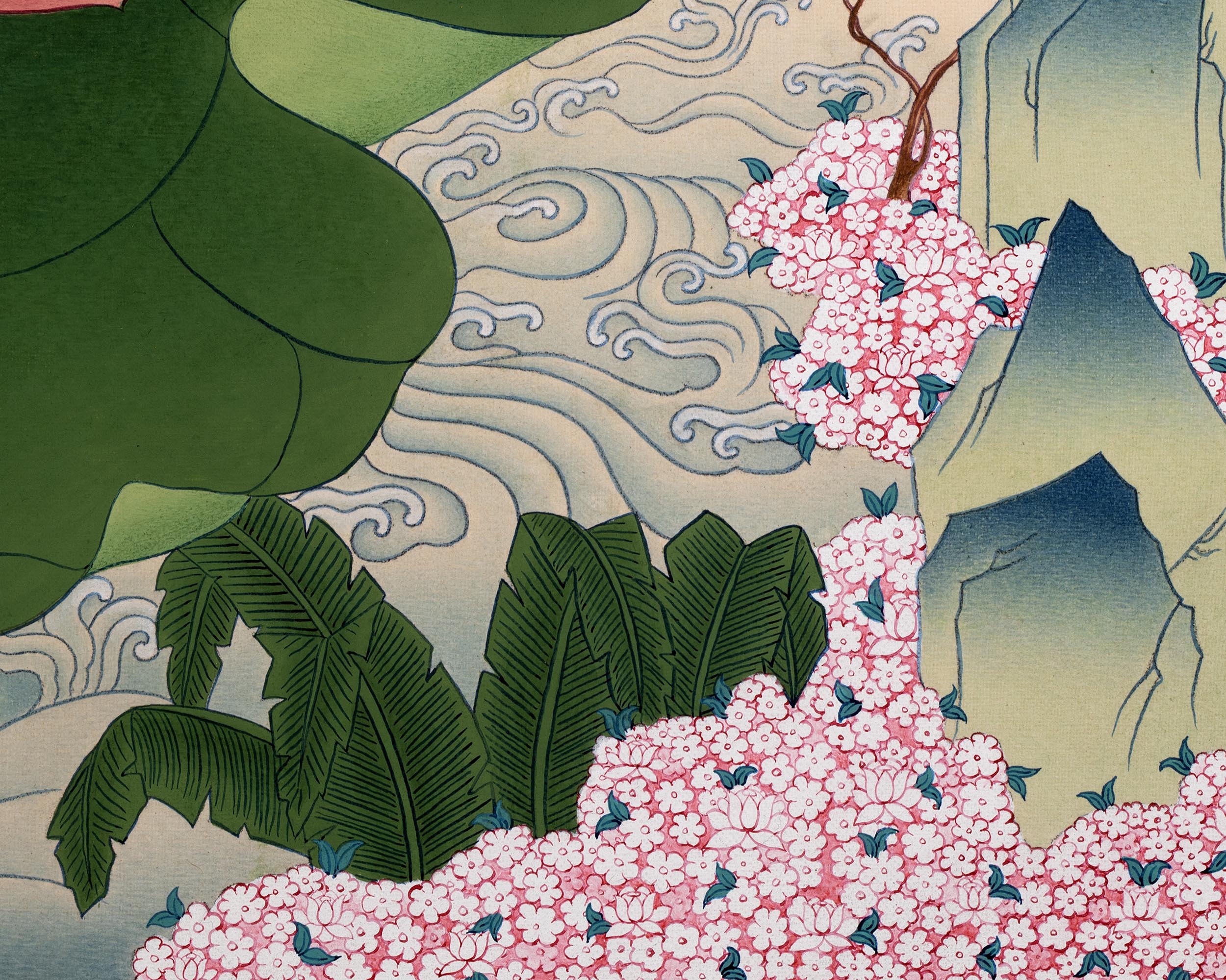 Traditional White Tara Thangka | Mother Buddha Painting with 24k Gold