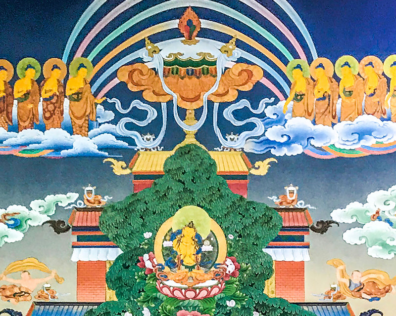 Buddha Amitabha Pureland Thangka, High Quality Giclee Canvas Print, Digital Print