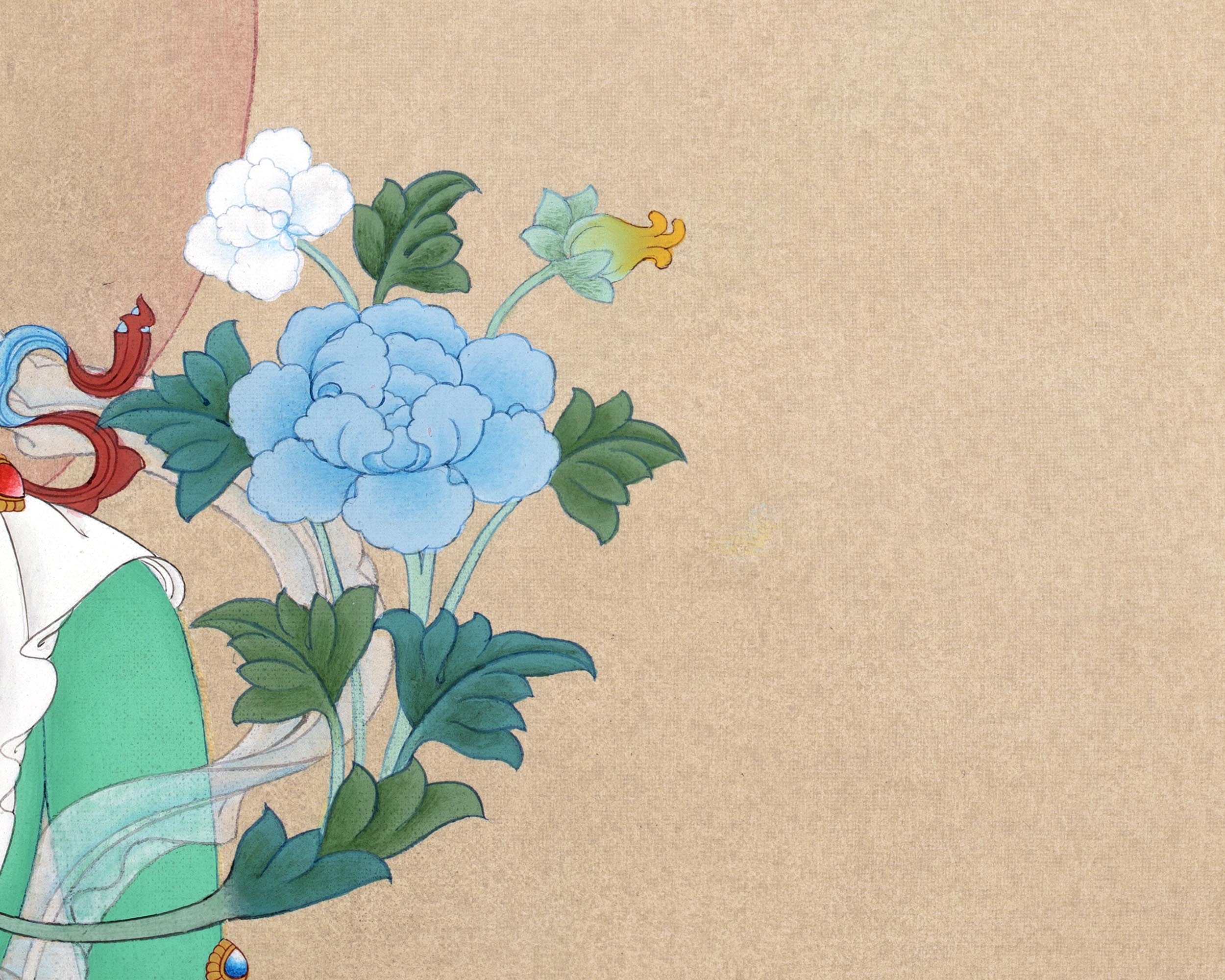 Mother Green Tara | Bodhisattva Deity Thangka