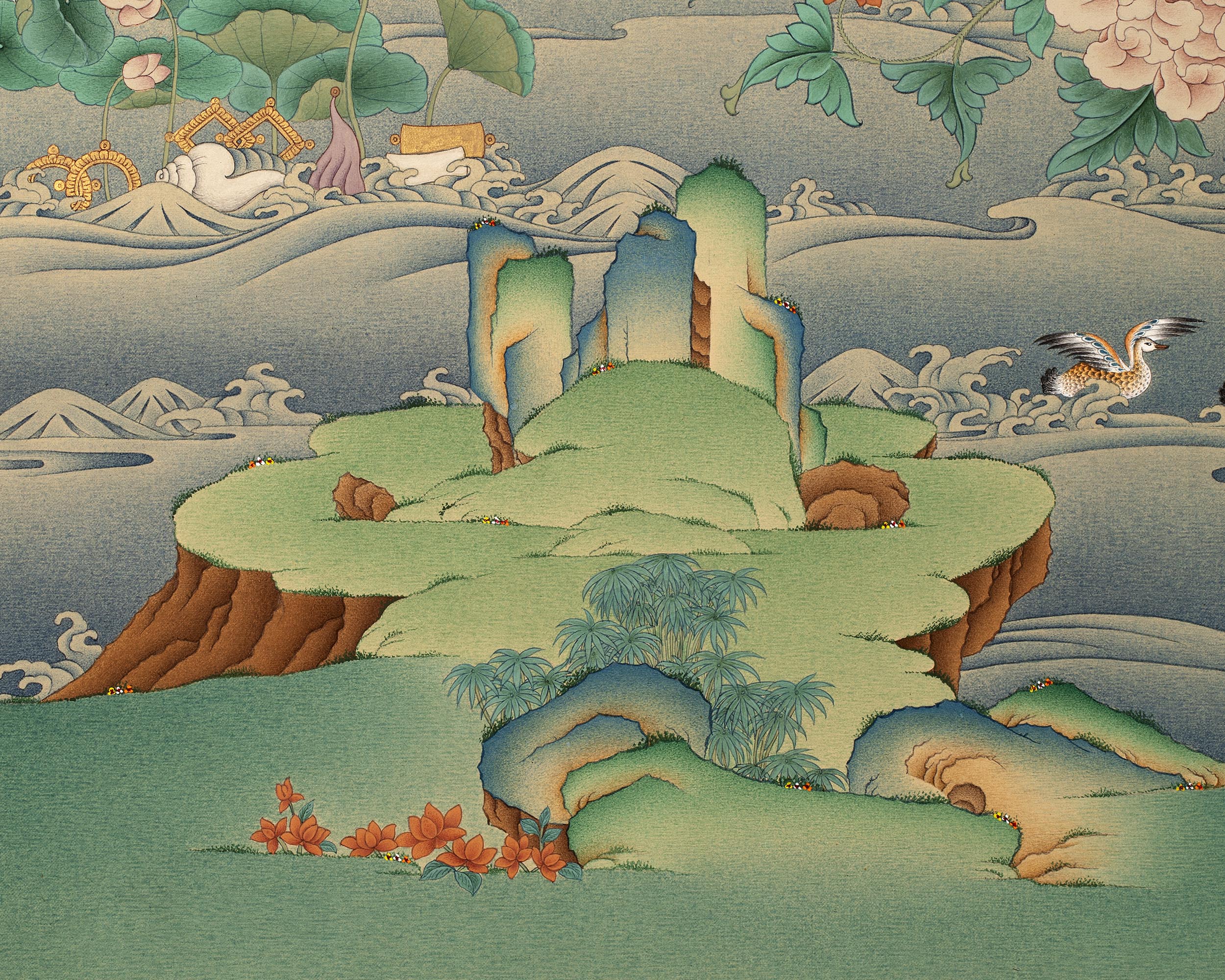 Guru Rinpoche Thangka | Tibetan Buddhist Art | High-quality Giclee Print