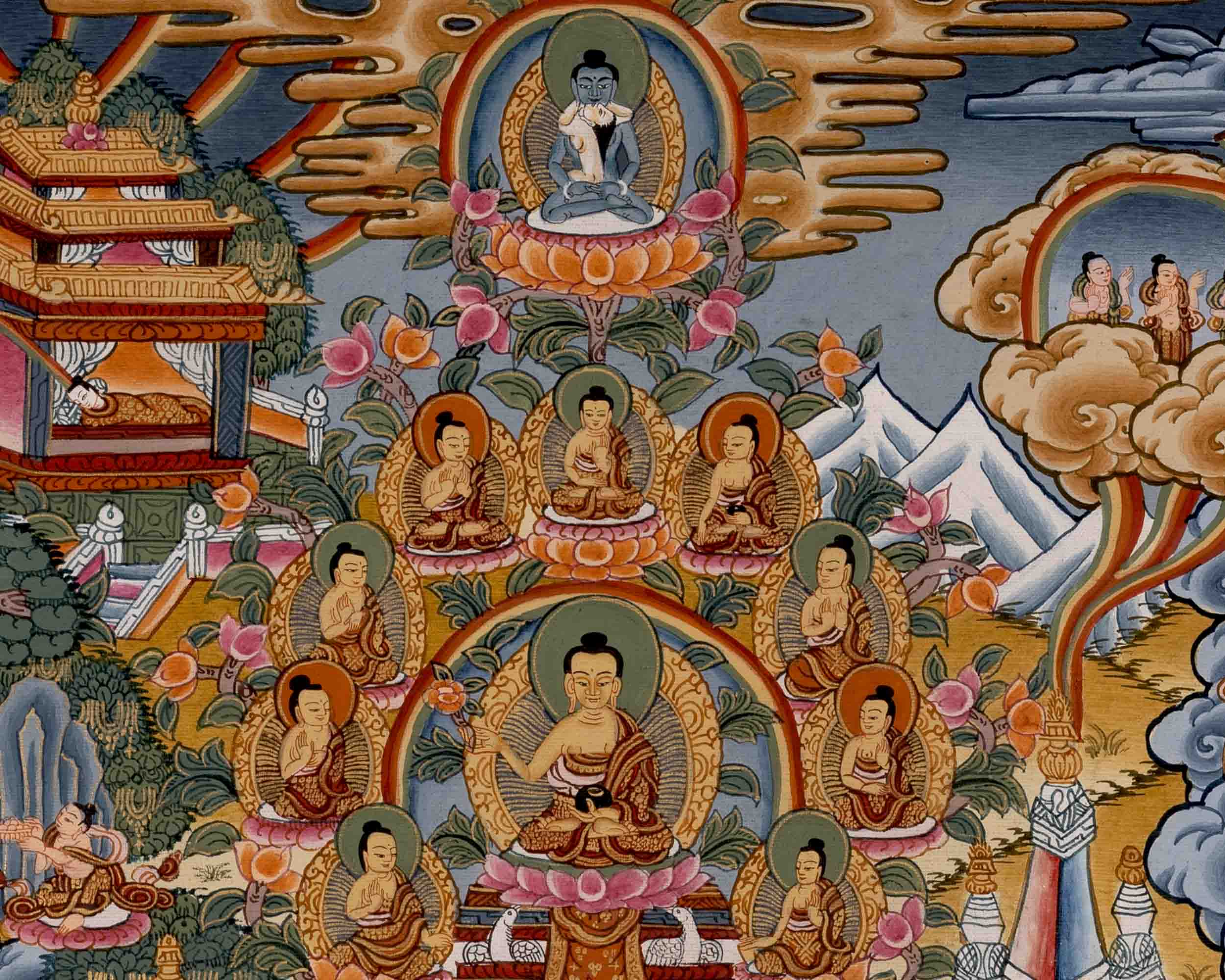 Buddhist Life Story Of Buddha | Wall Decors