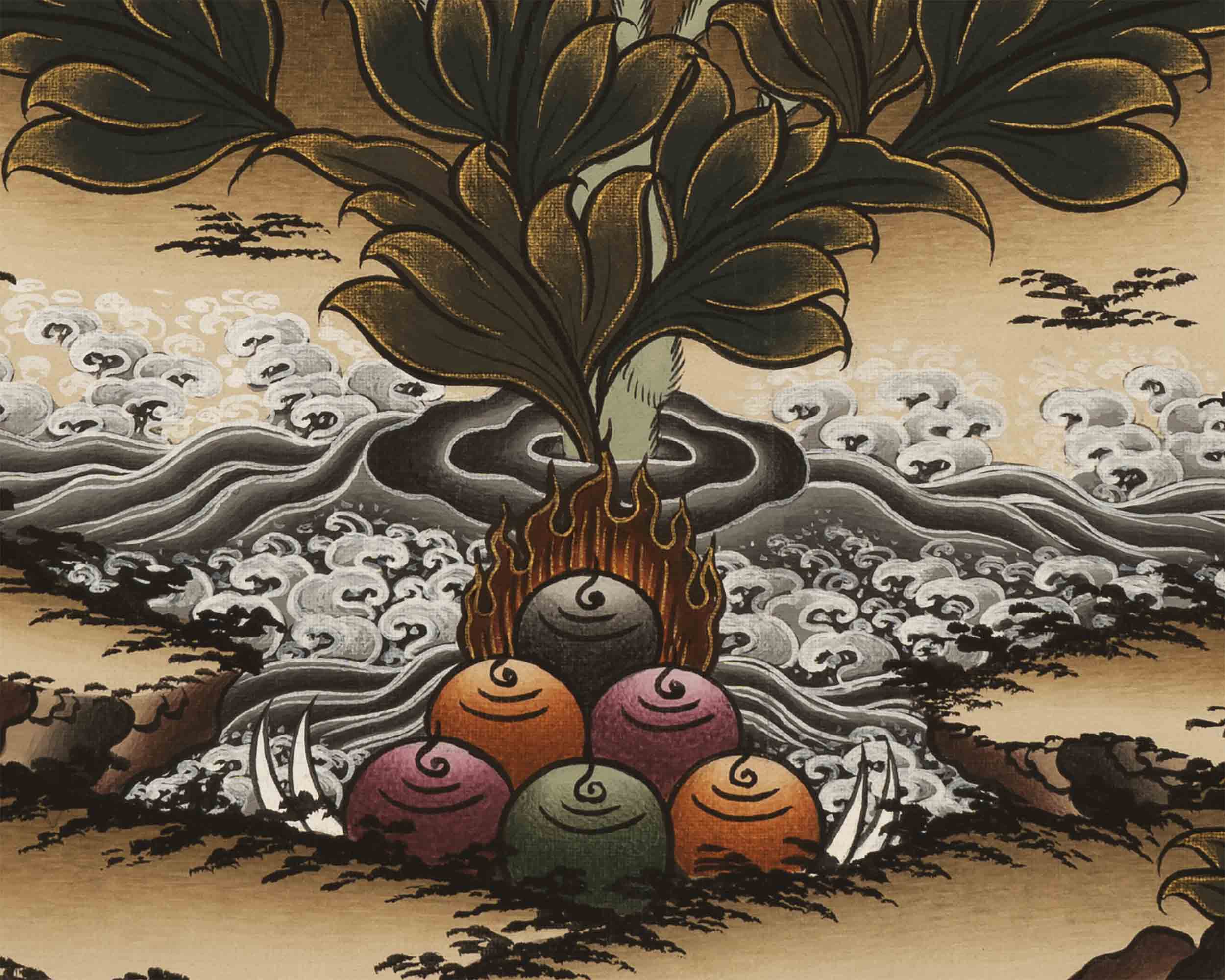 Manjushree Thangka Painting | Tibetan Buddhism Thangka Art