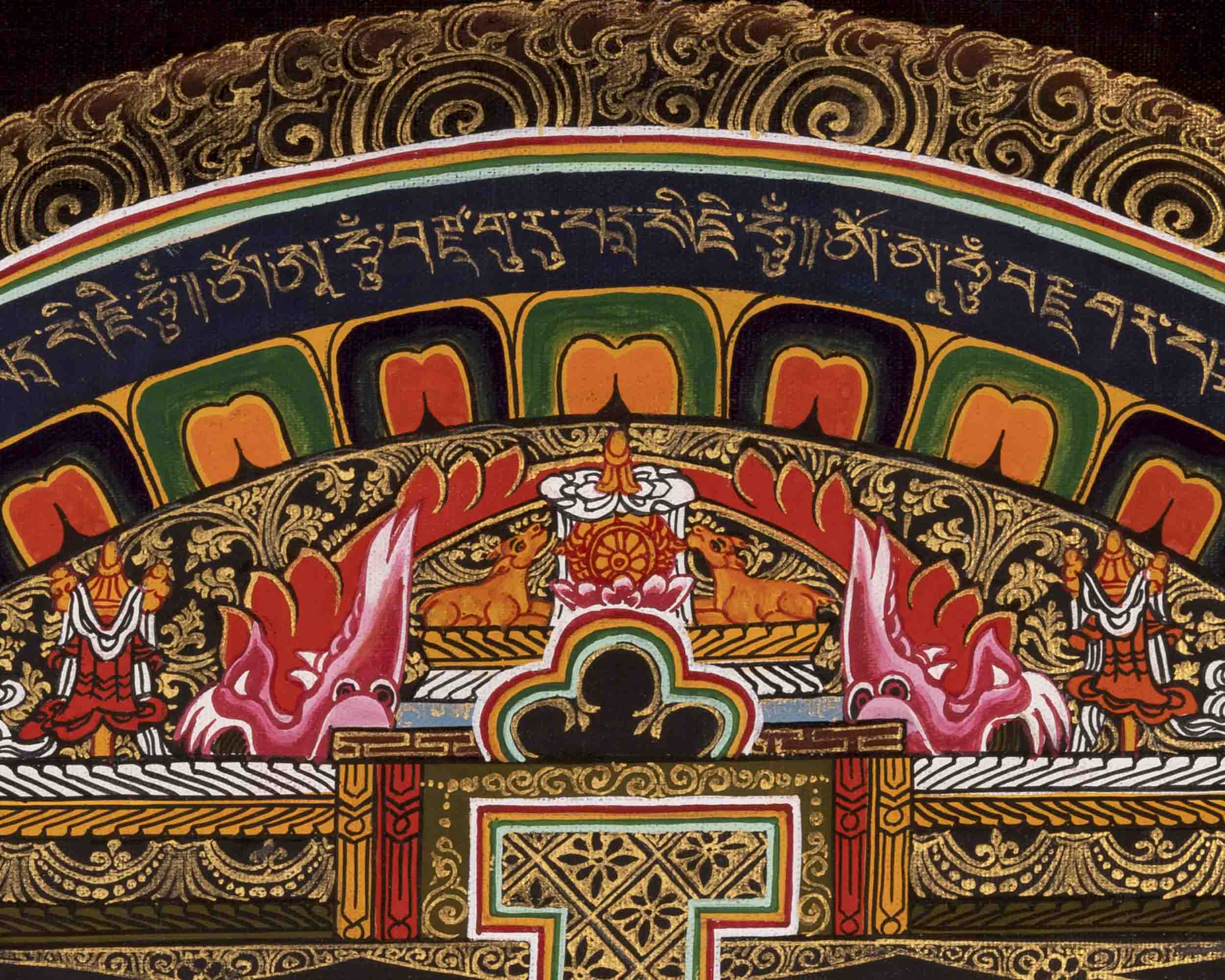 Meditative Mandala Thangka | Traditional Tibetan Art | Wall Decors
