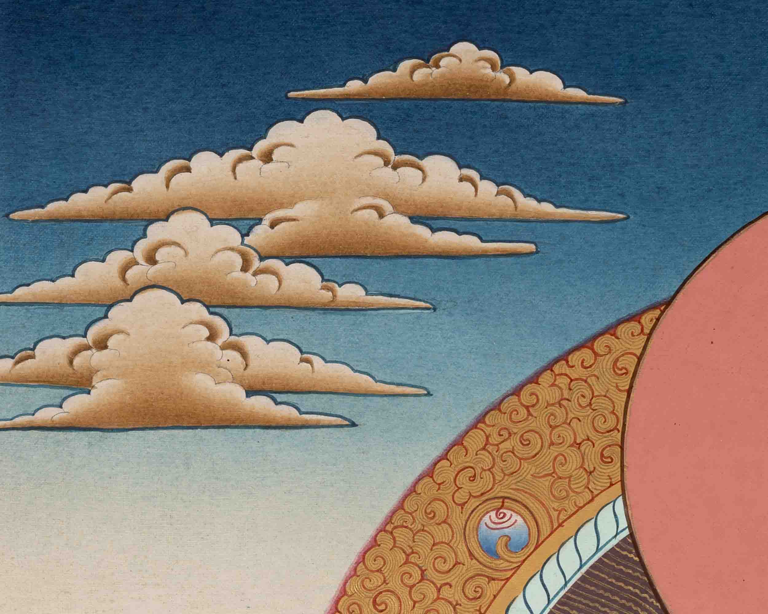 Healing Buddha | Medicine Buddha Thangka | Traditional Buddhist Art