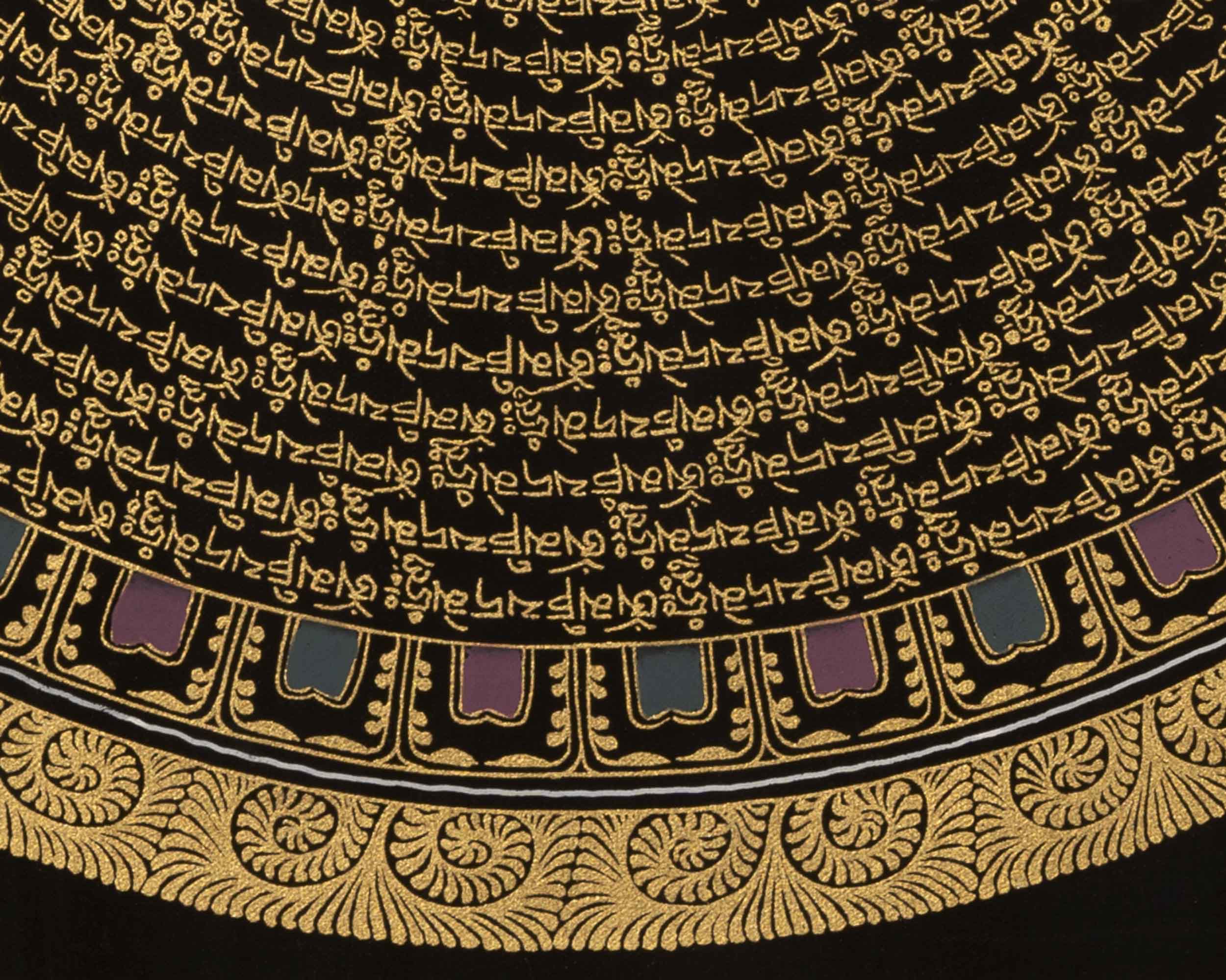 Om Mandala Thangka | Traditional Buddhist Artwork | Wall Decoration