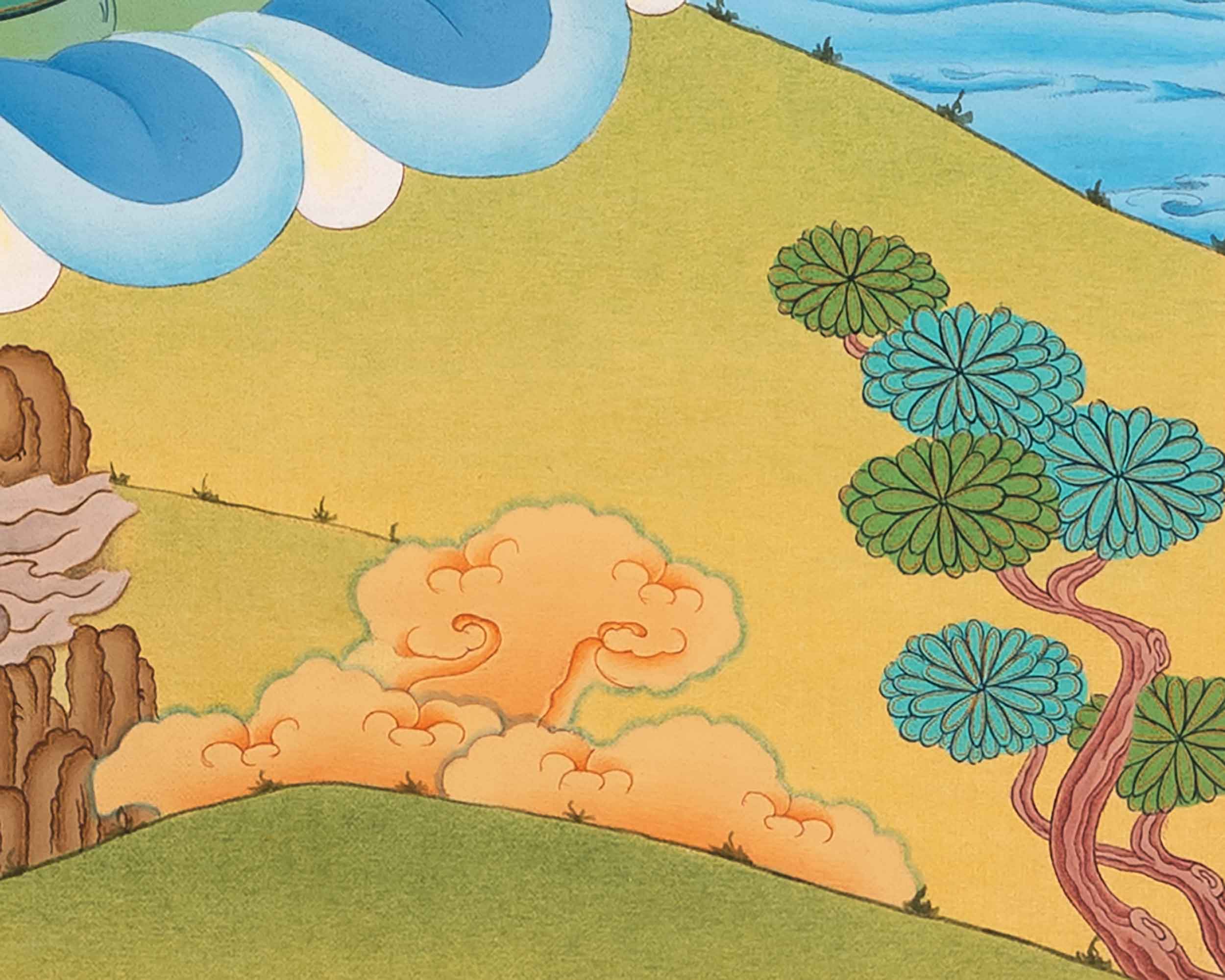 Mahakala Bernagchen Thangka | Traditional Hand-Painted Artwork