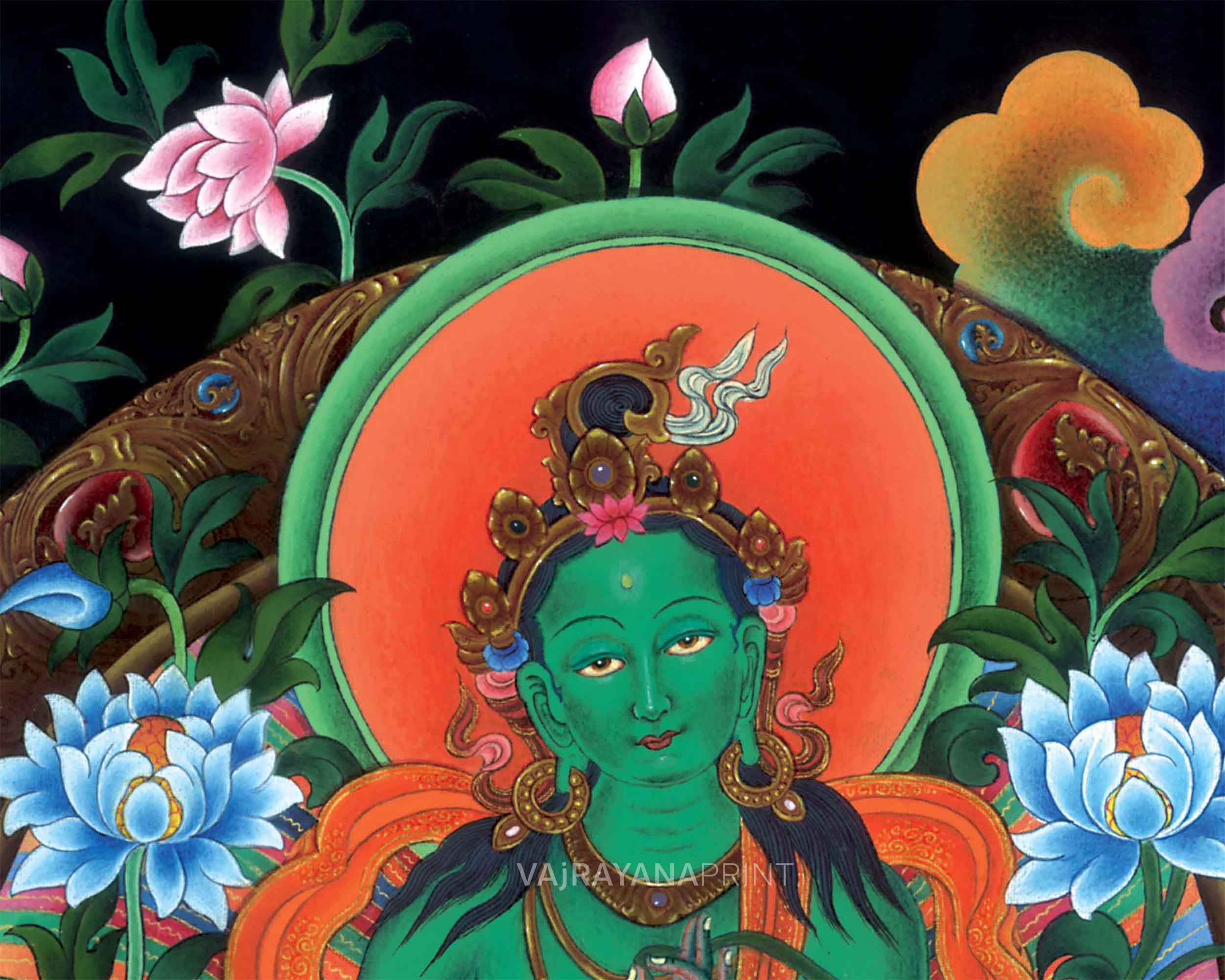 Bodhisattva Vajrapani Thangka Print | Digital Printing | Wall Decors
