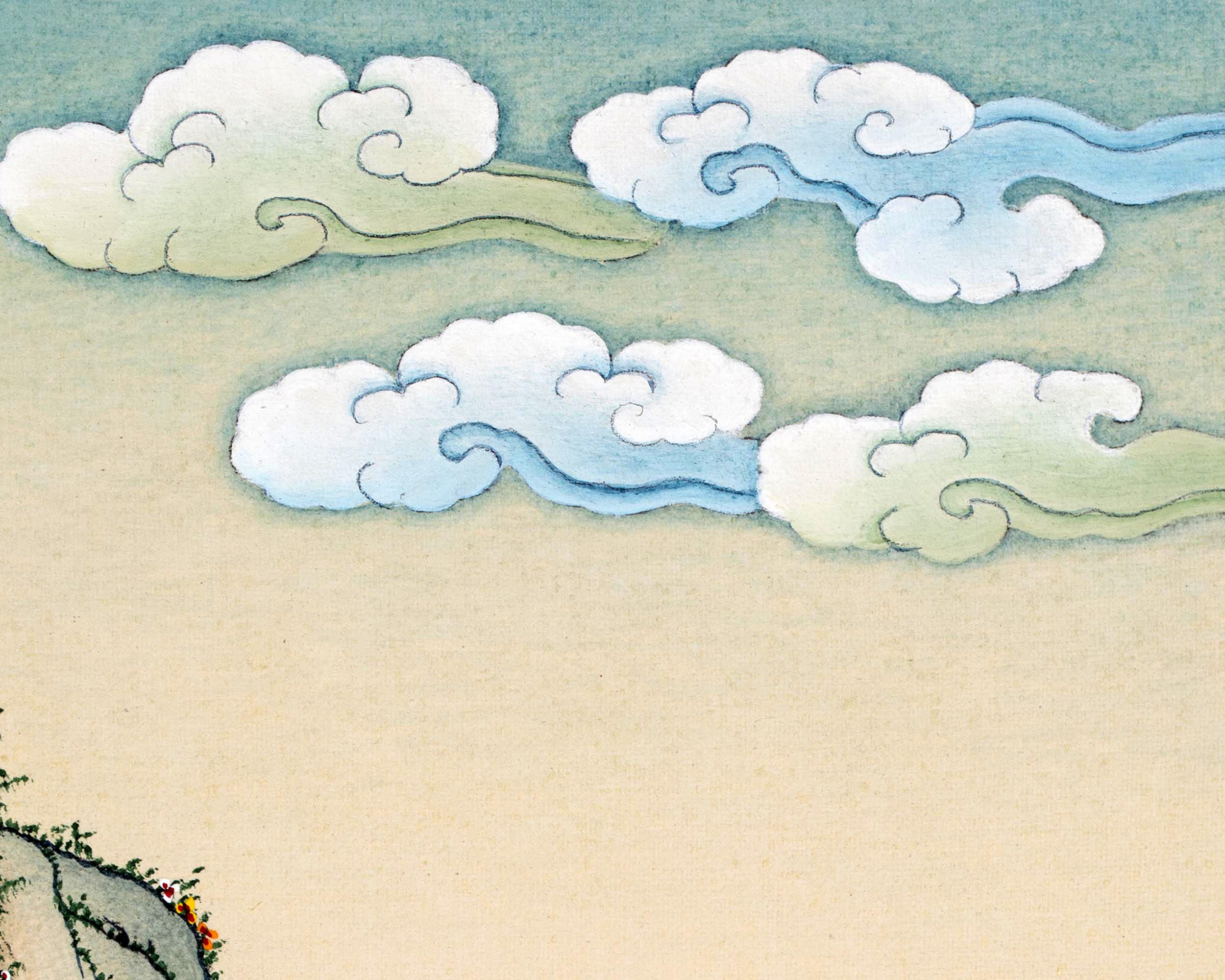 Guru Rinpoche (Padmasambhava) | Guru Rainbow Body | Tibetan Buddhist Thangka