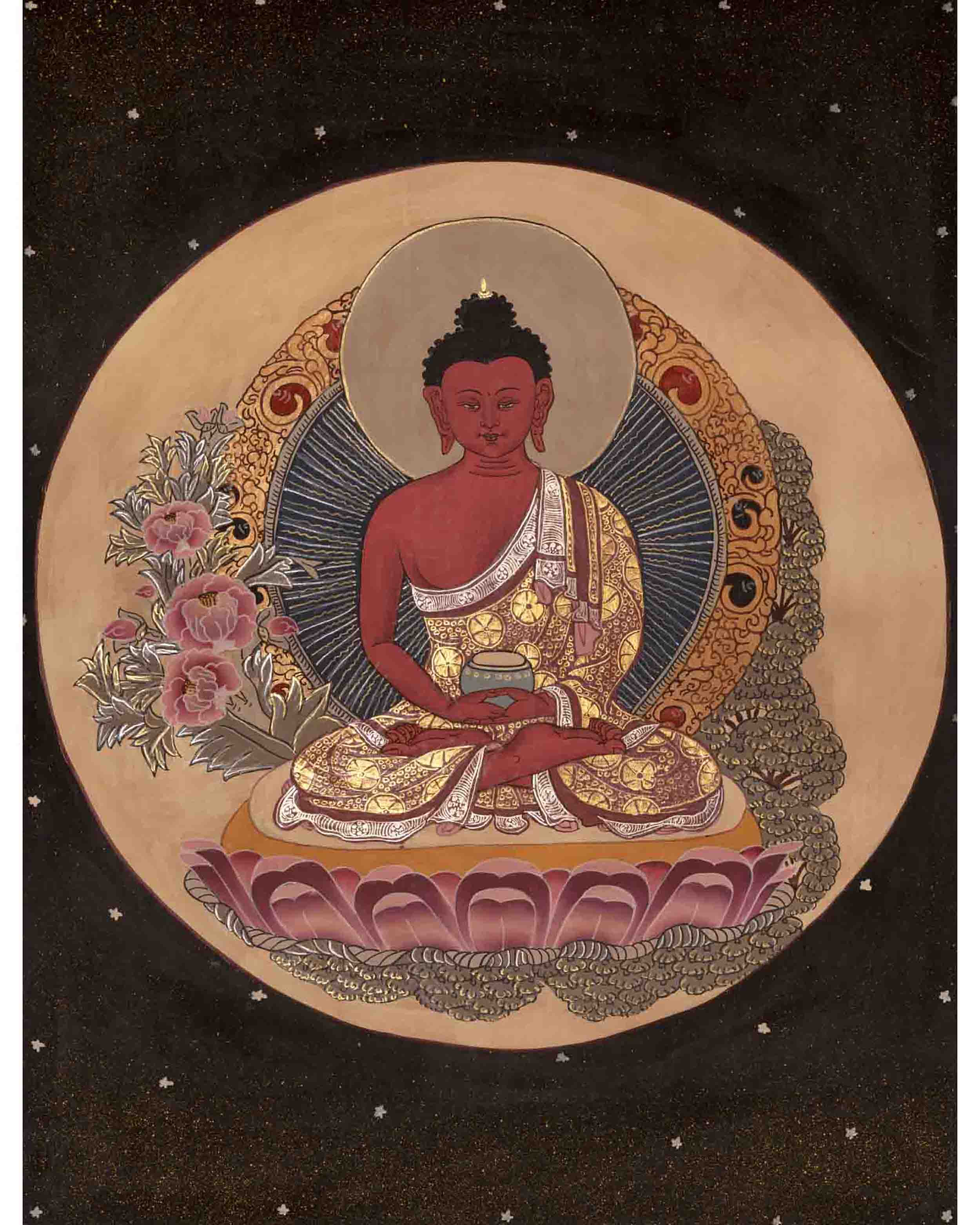 Amitabha Buddha Thangka | Traditional Buddhist Art | Wall Decors