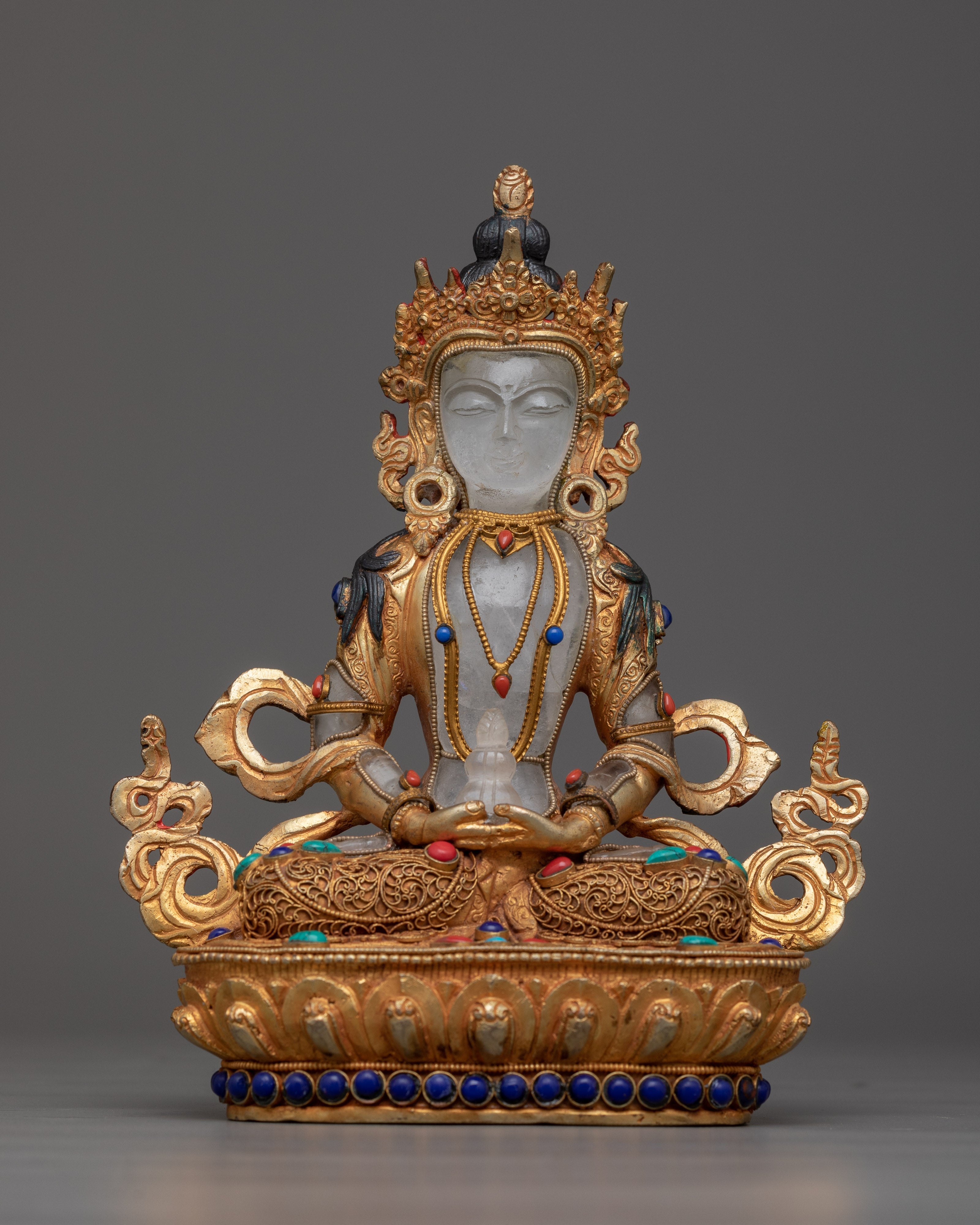 Crystal Amitayus Statue