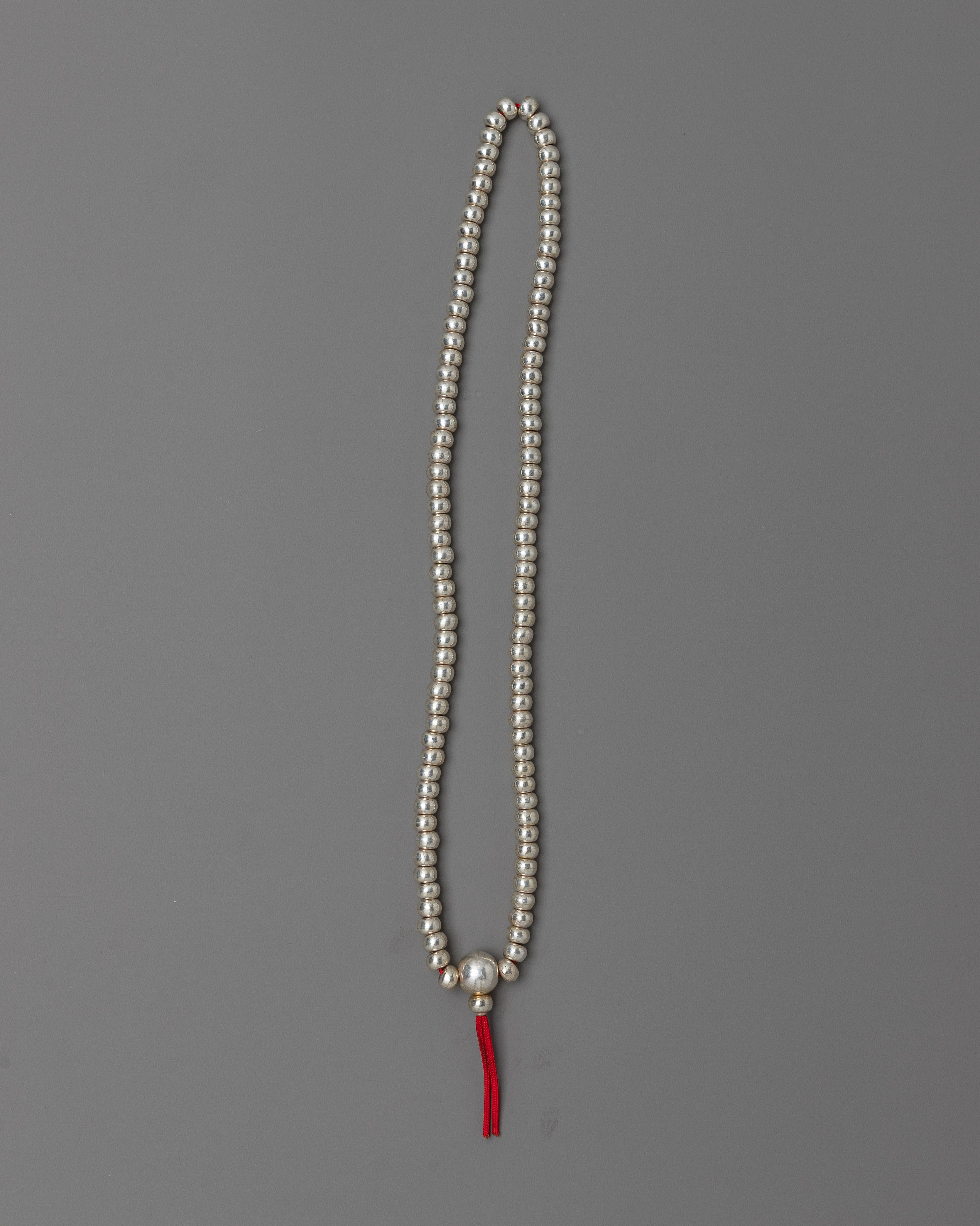 Silver Prayer Beads For Buddhist
