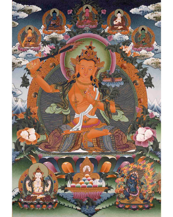 Bodhisattva Manjushree Thangka | Art Painting