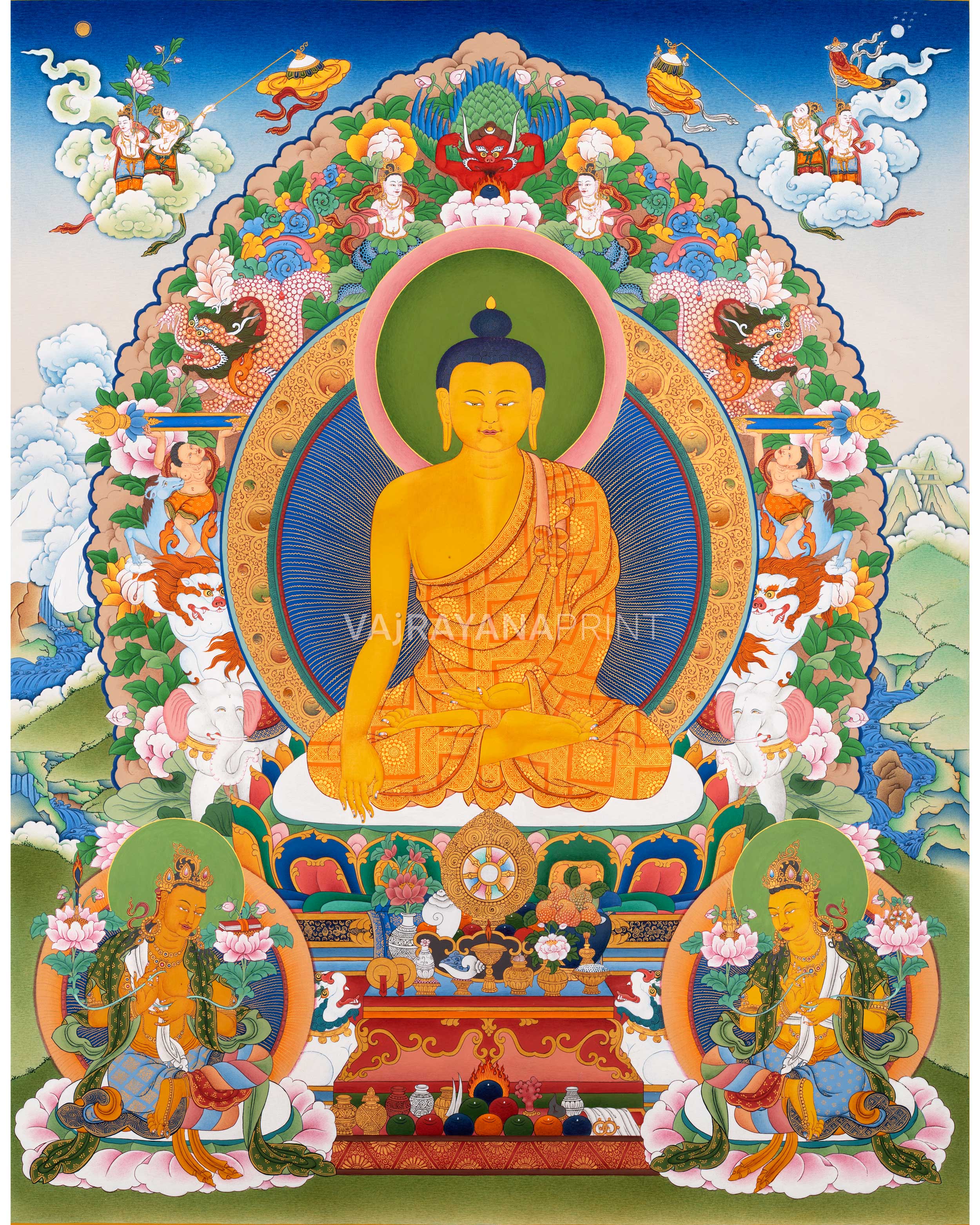 Shakyamuni Buddha Print | Traditional Buddhist Art