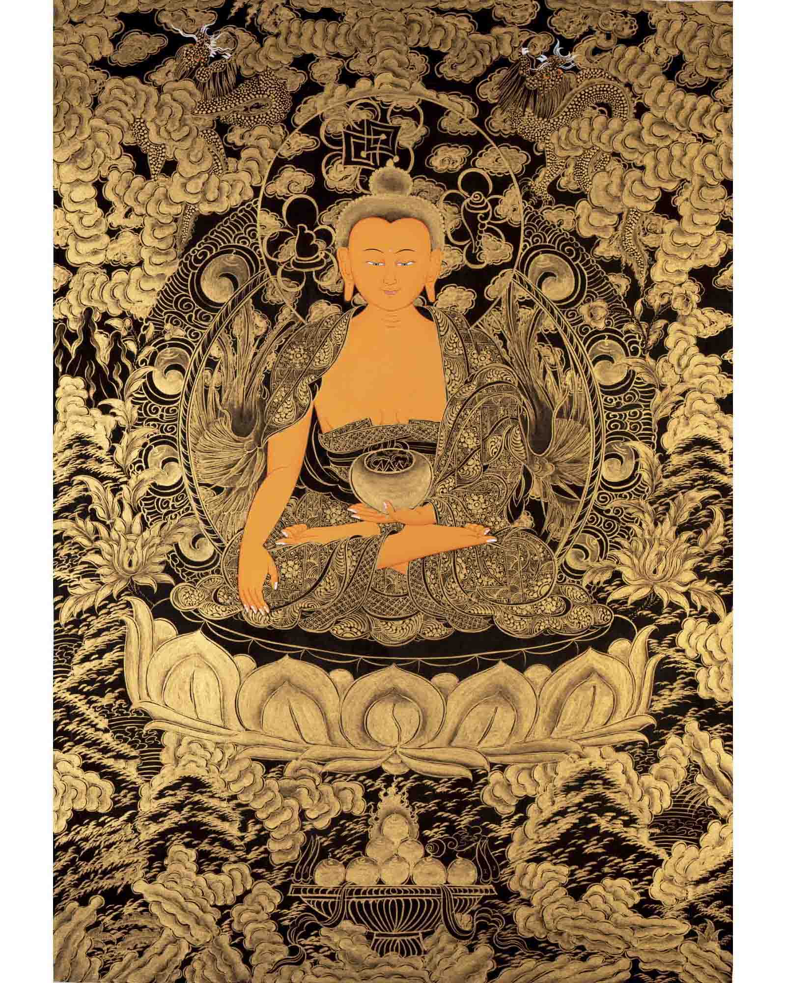 Buddha Shakyamuni Thangka | Religious Buddhist Art | Wall Decors