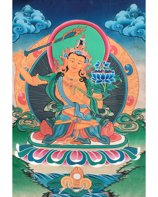 Buddhist Manjushri Thangka | Buddhist Thangka