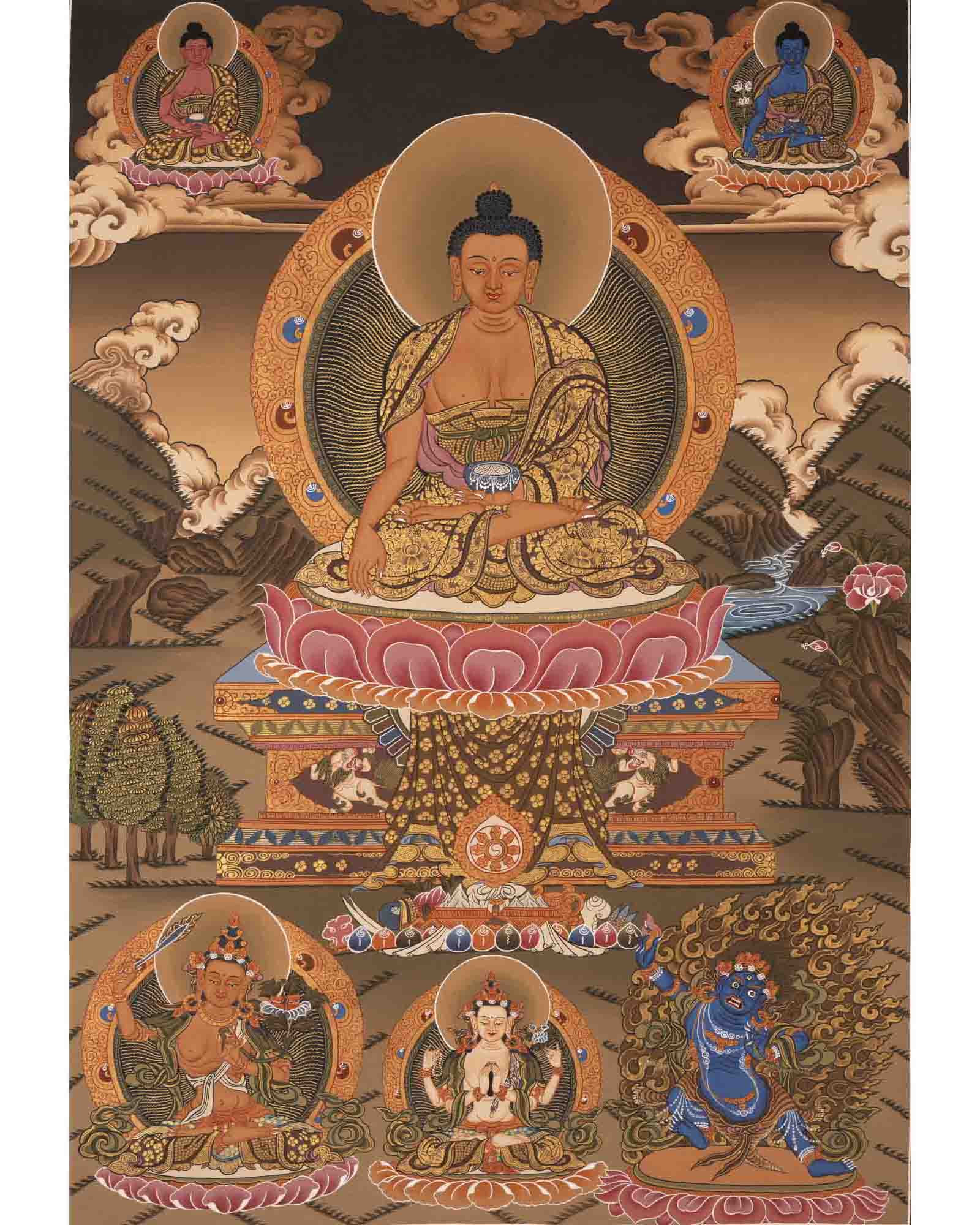 Buddhist Shakyamuni Buddha | Religious Buddhist Paint