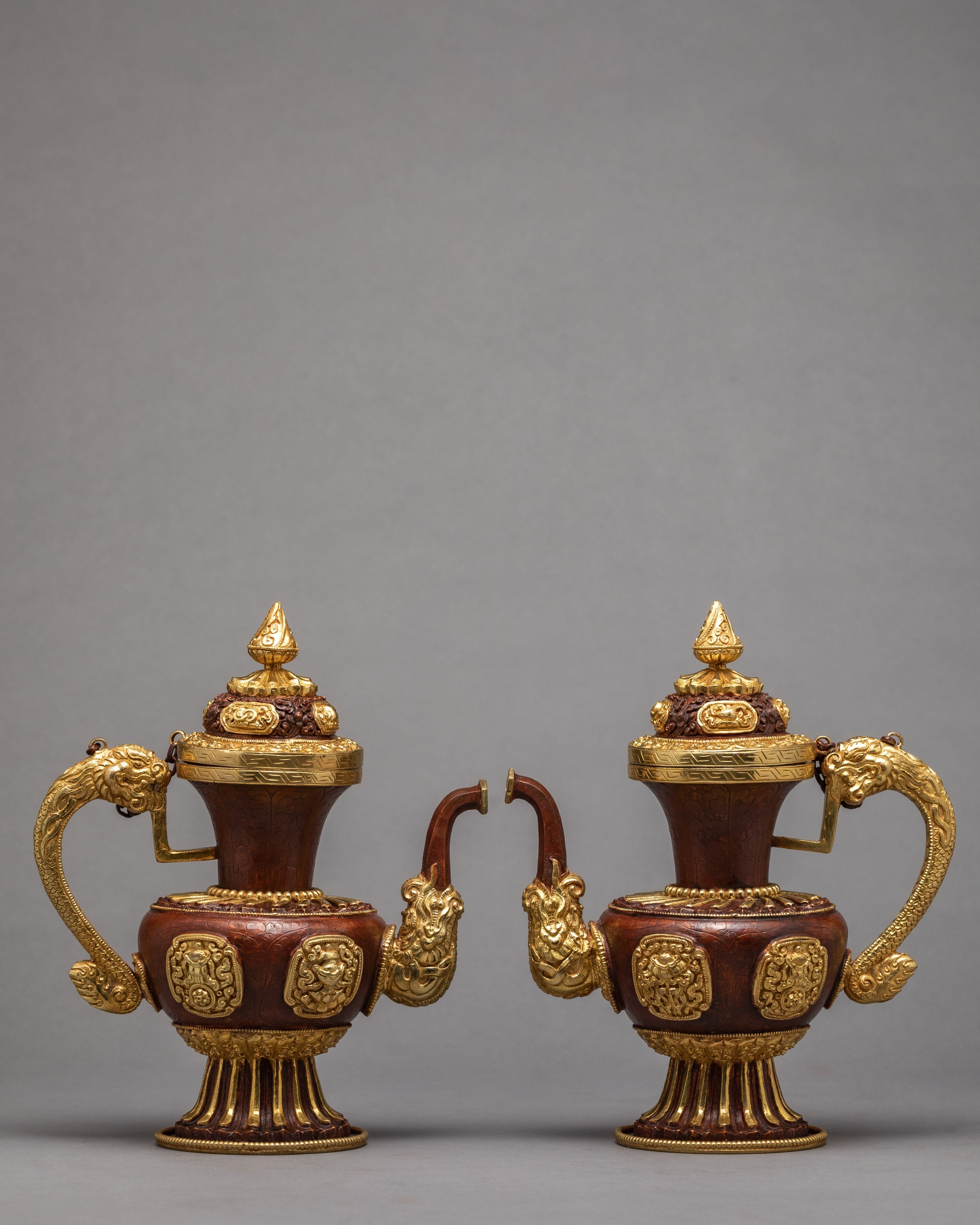 Gold Plated Bhumba Set | Buddhist Ritual Items