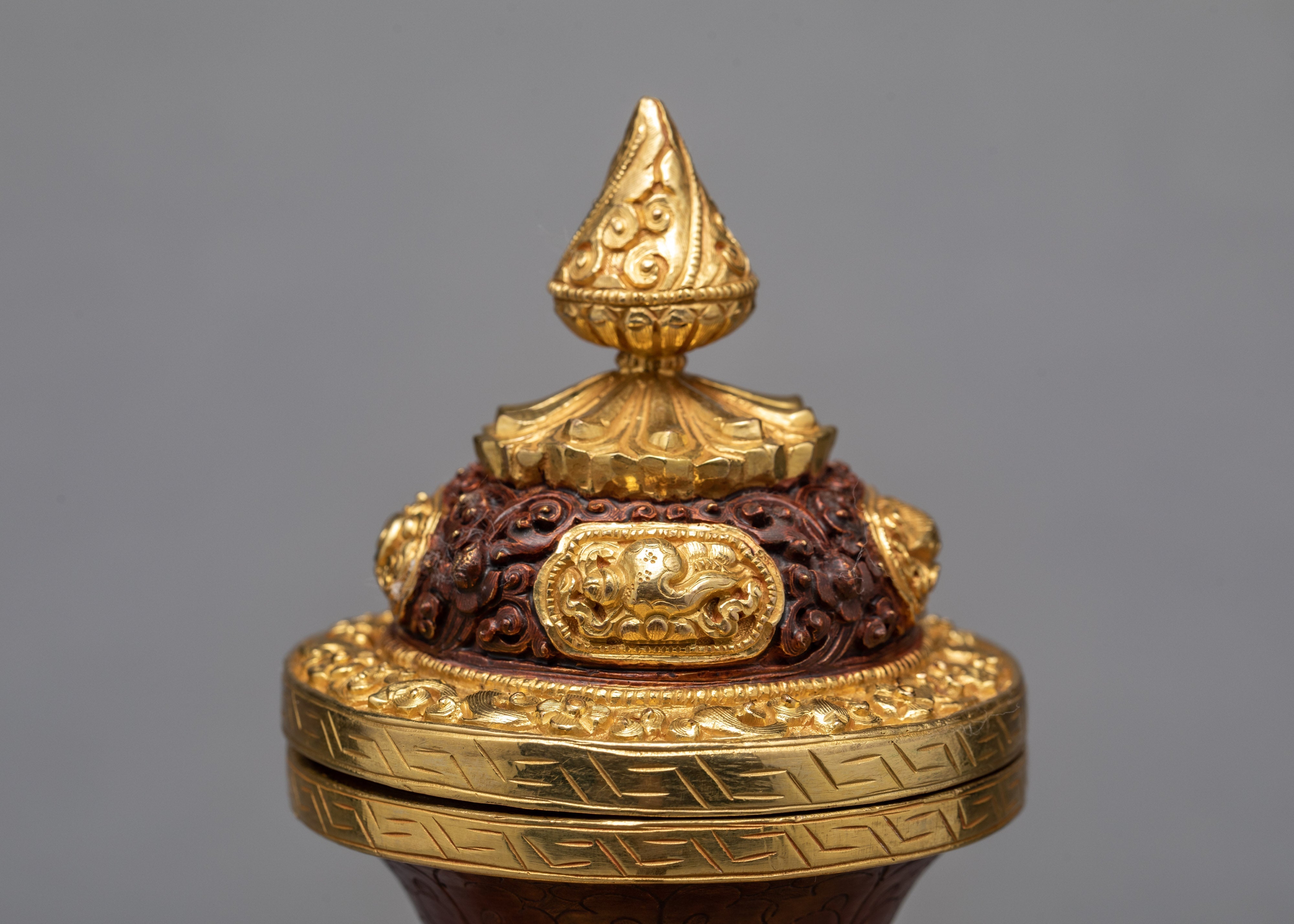 Gold Plated Bhumba Set | Buddhist Ritual Items