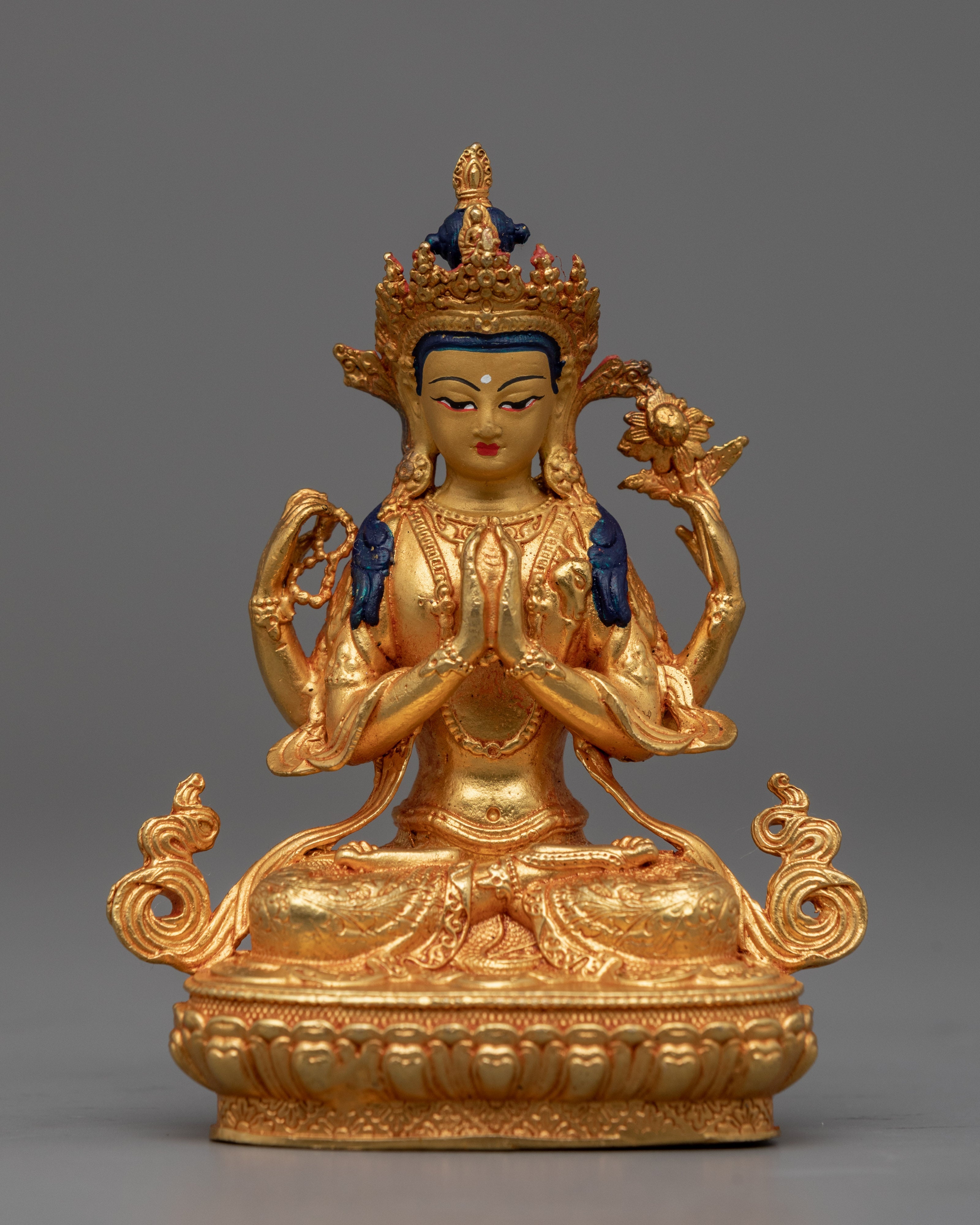 Miniature Chenrezig Sculpture