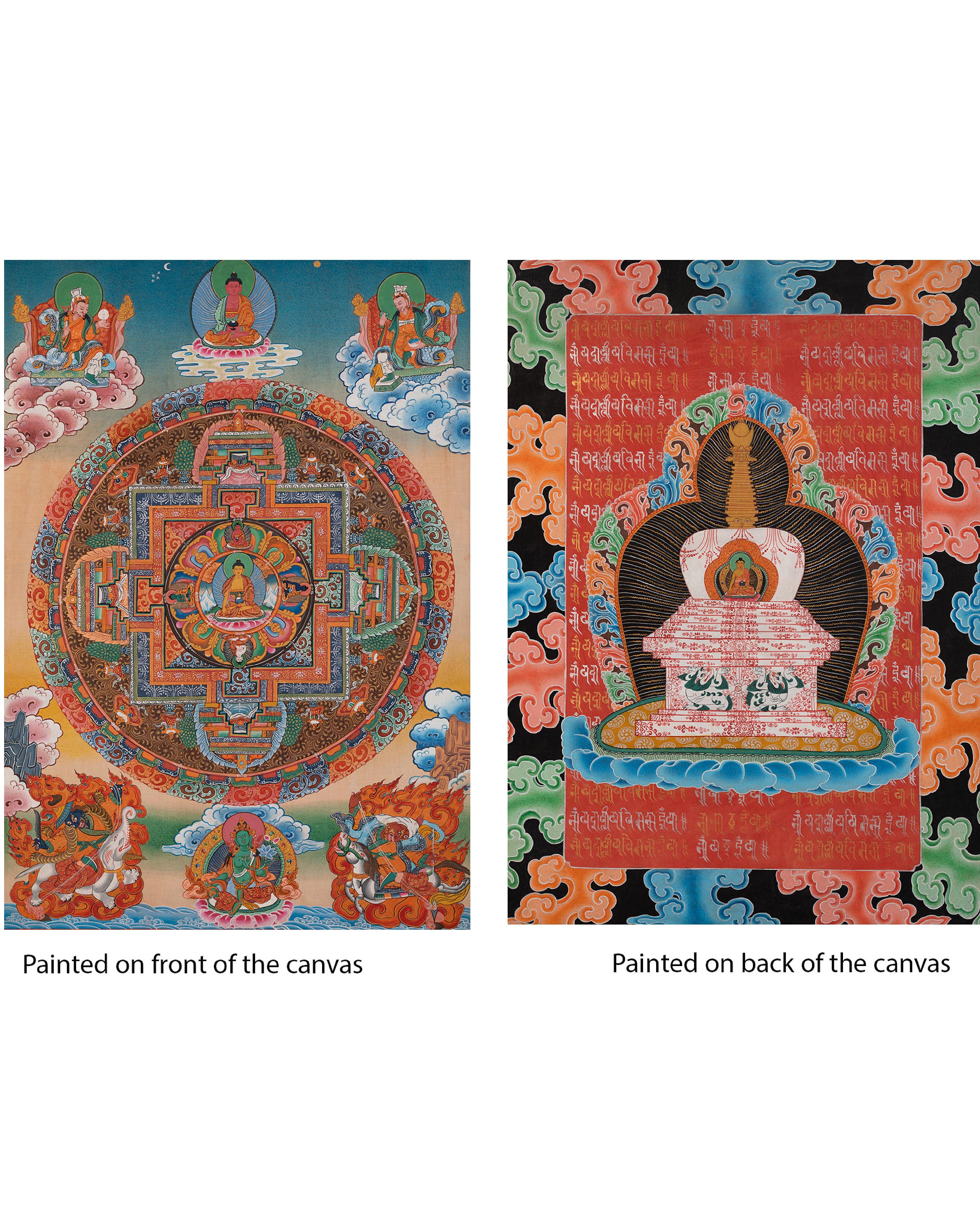 Colorful Mandala Thangka | Unique Tibetan Thanka