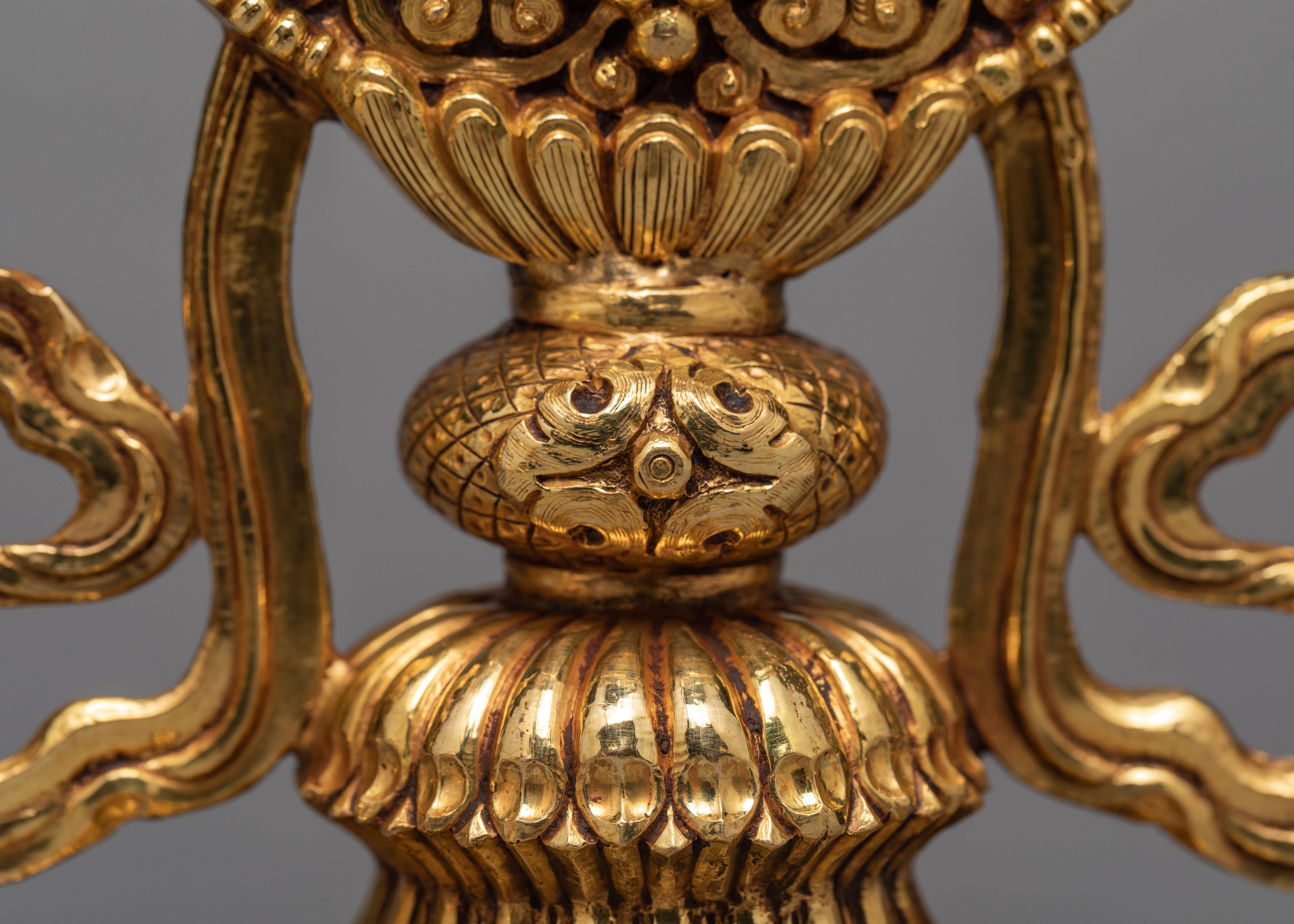 Golden Wheel and A Pair Of Deer | Dharma Chakra And Wheel