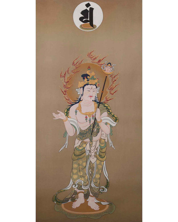 Death Japanese Deity Original Handpainted Thangka | Thangka Art