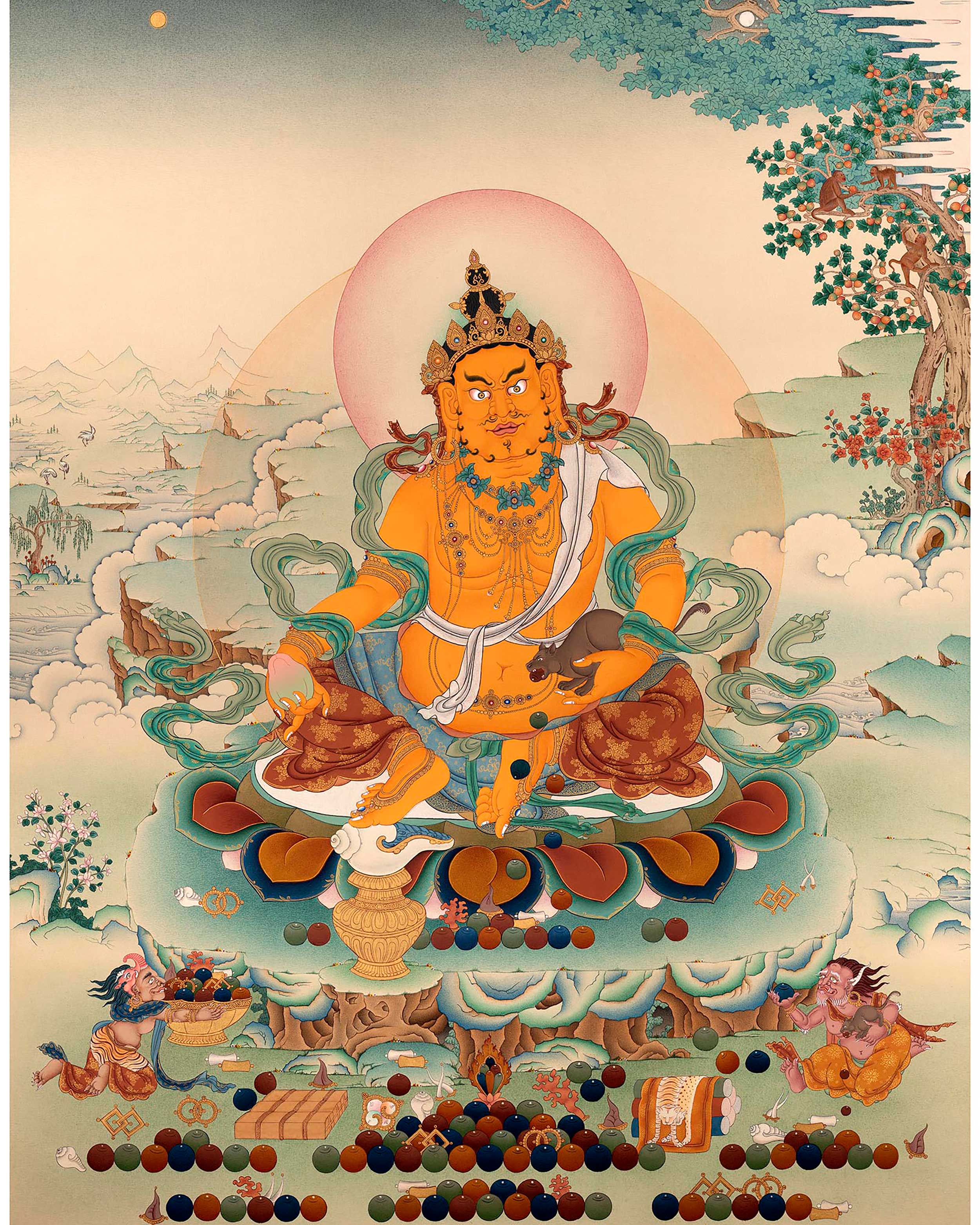 Dzambhala Thangka