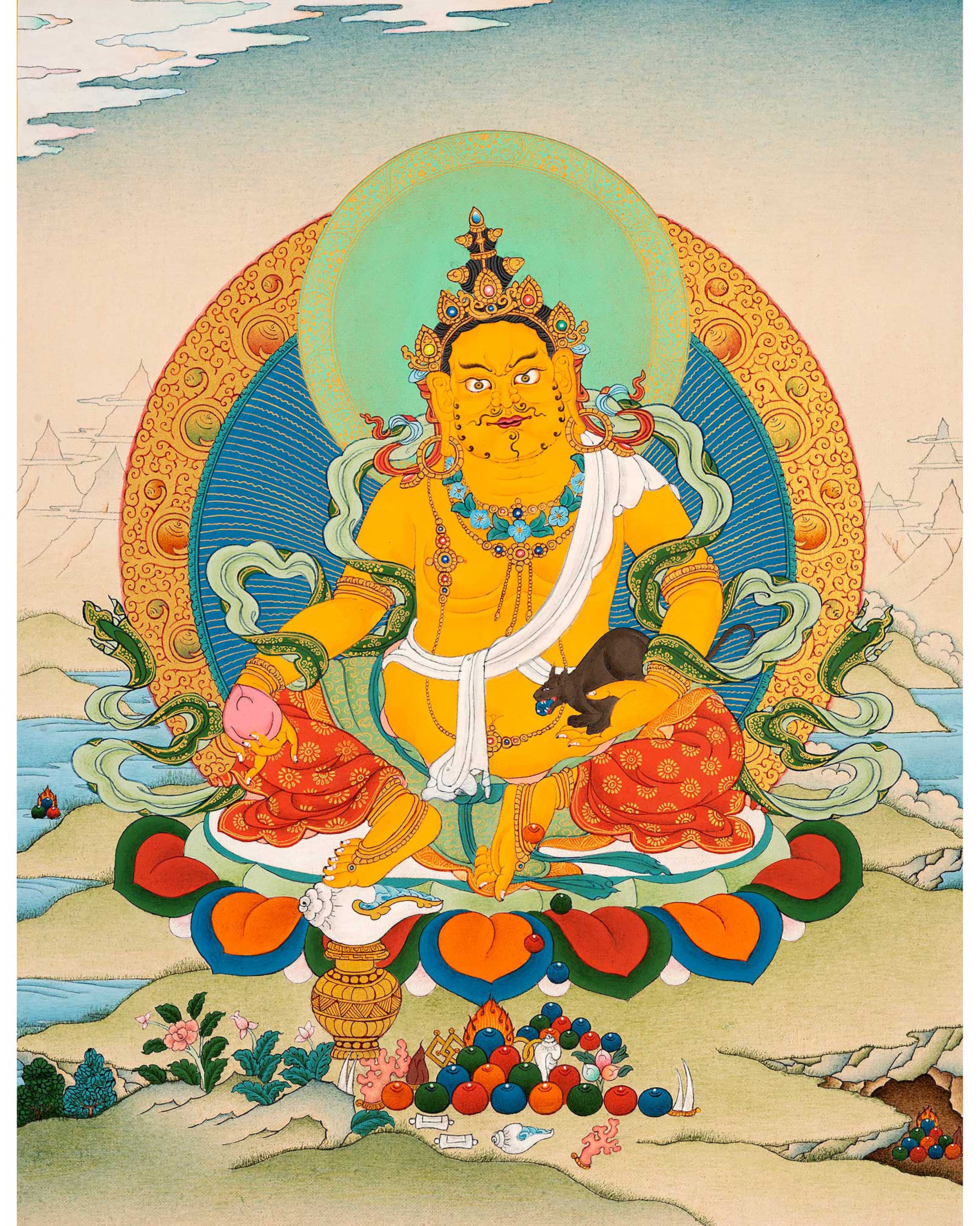 Dzambhala Thangka