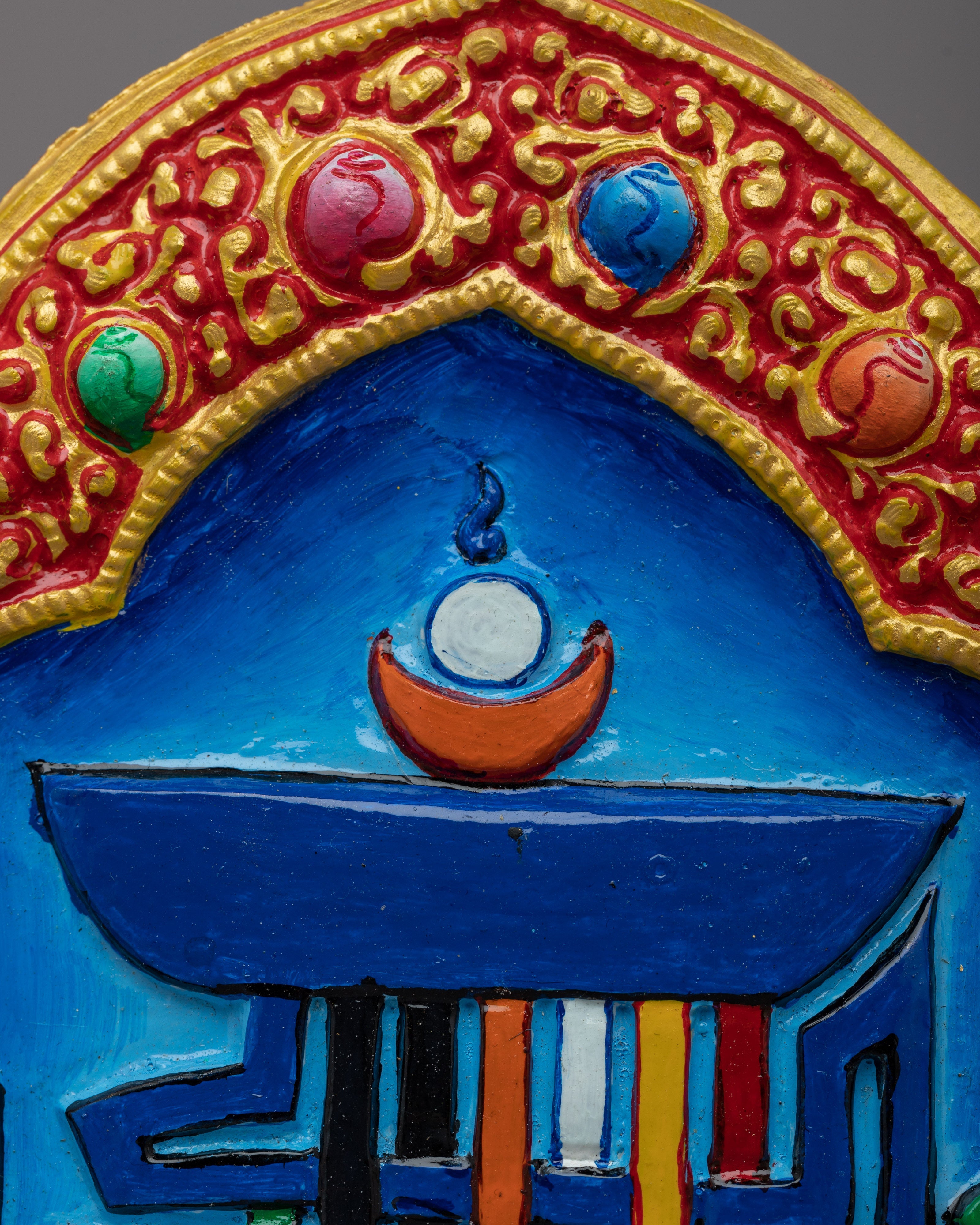 Kalachakra Mantra Wall Hanging | Handcrafted Sacred Art