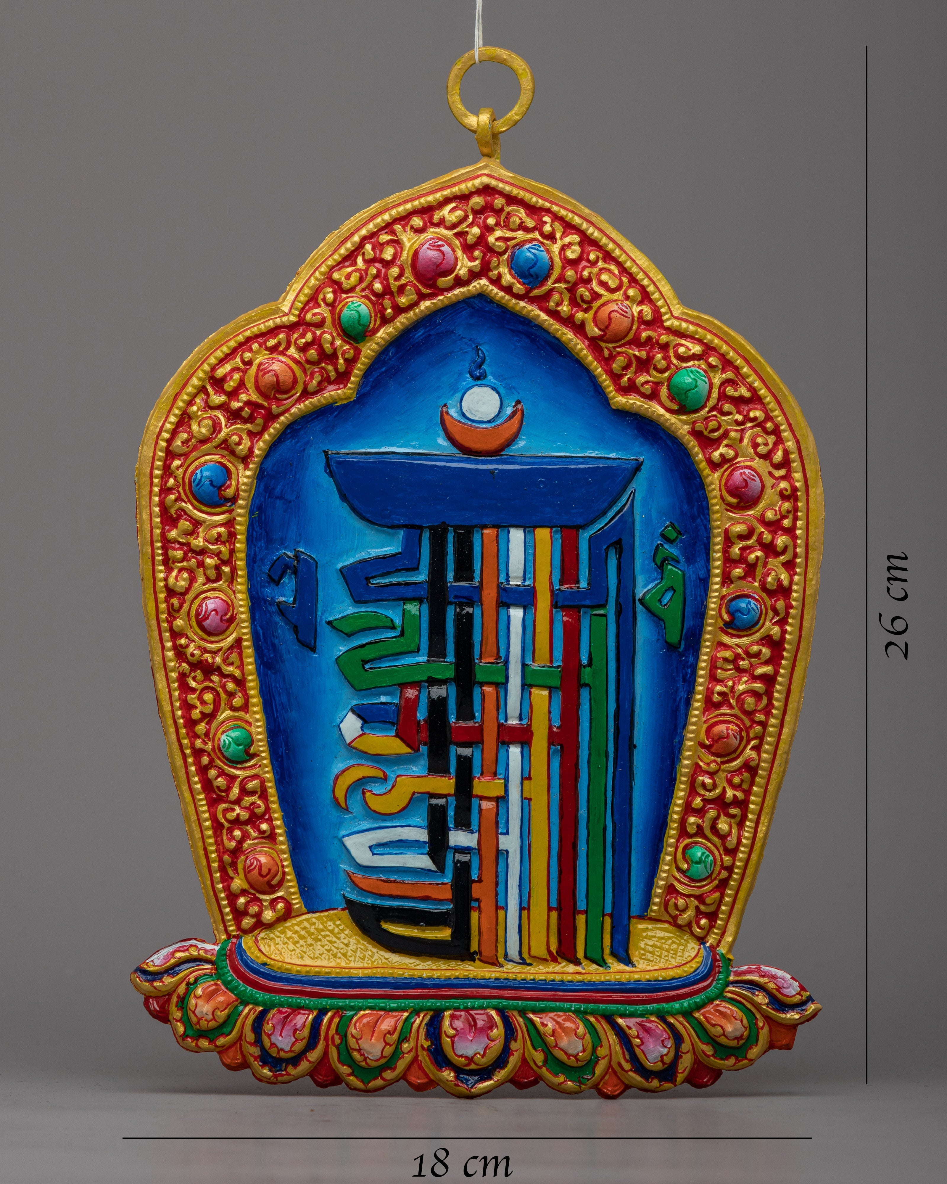 Kalachakra Mantra Wall Hanging | Handcrafted Sacred Art