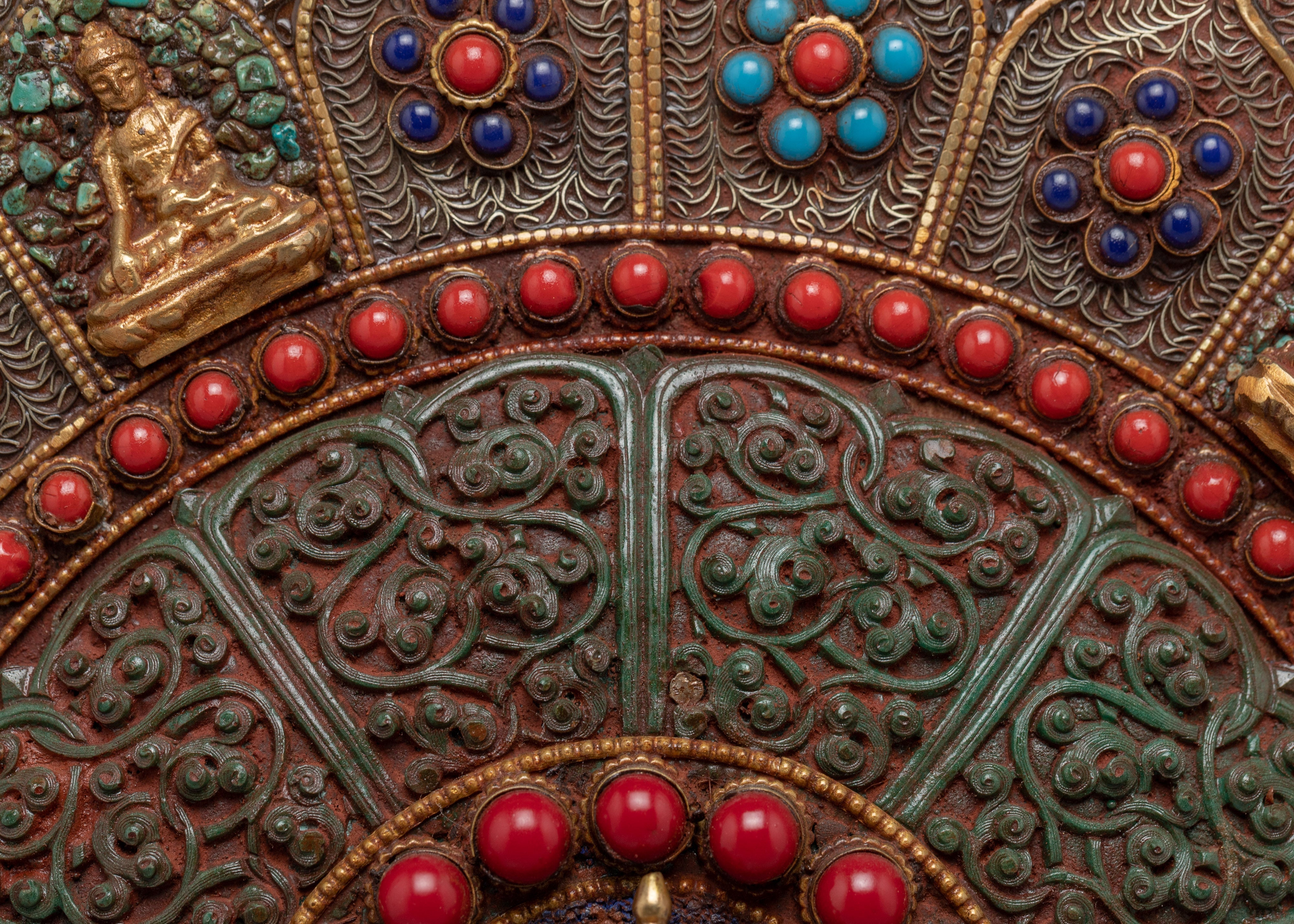 Rectangle Mandala Art | Gemstones Embedded