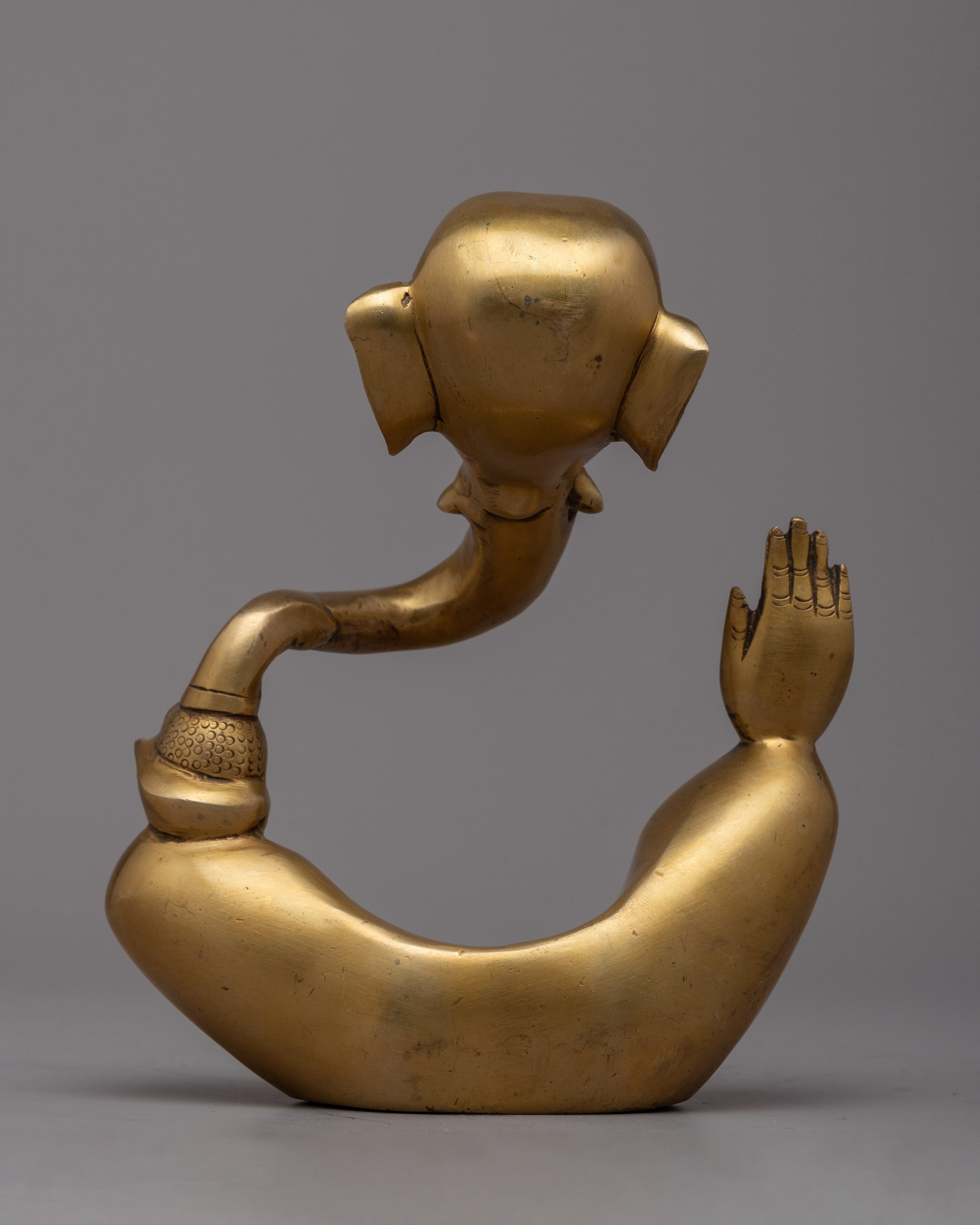 Ganesh Brass Statue | Traditional Figurine Of Hindu Deity