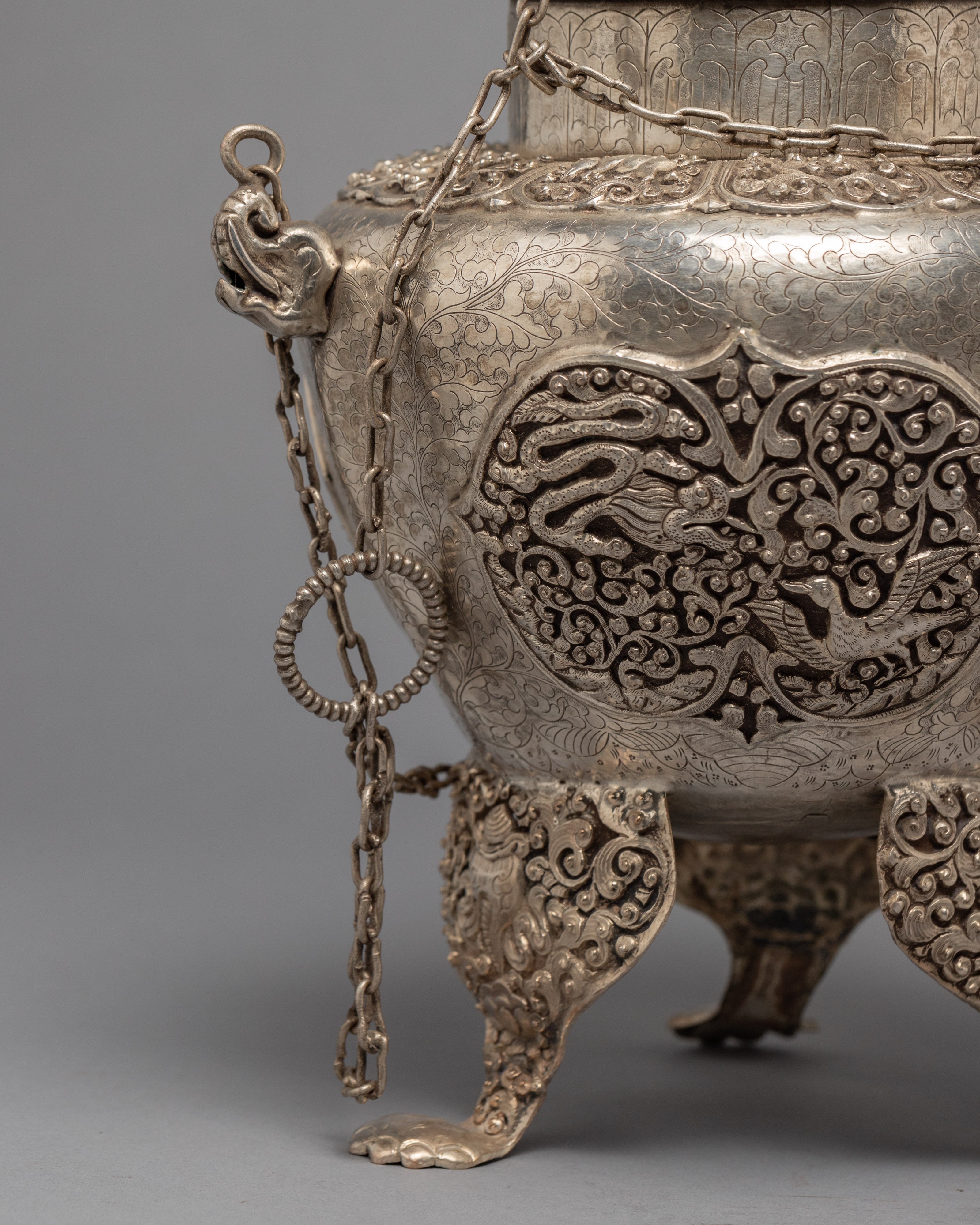 Enclosed Incense Burner | Handcrafted Tibetan Art