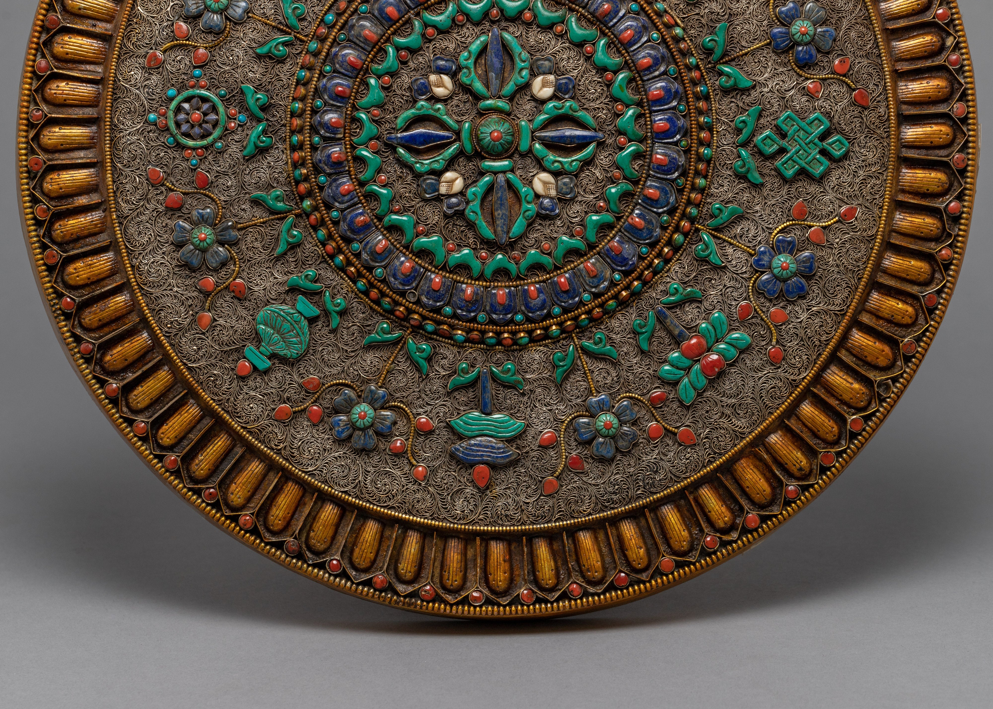 Vishwo Vajra Round Buddhist Mandala | Wall Hanging