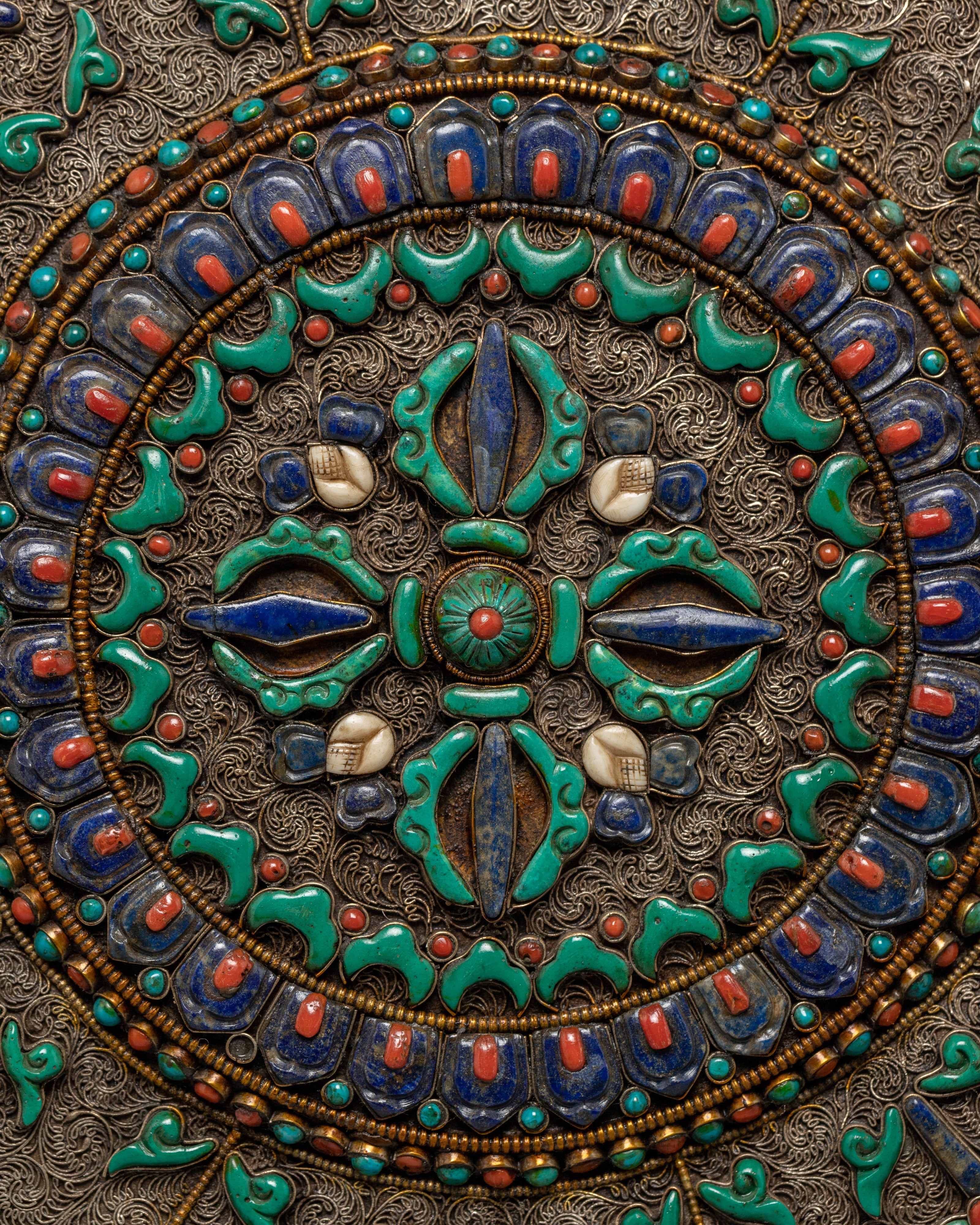 Vishwo Vajra Round Buddhist Mandala | Wall Hanging