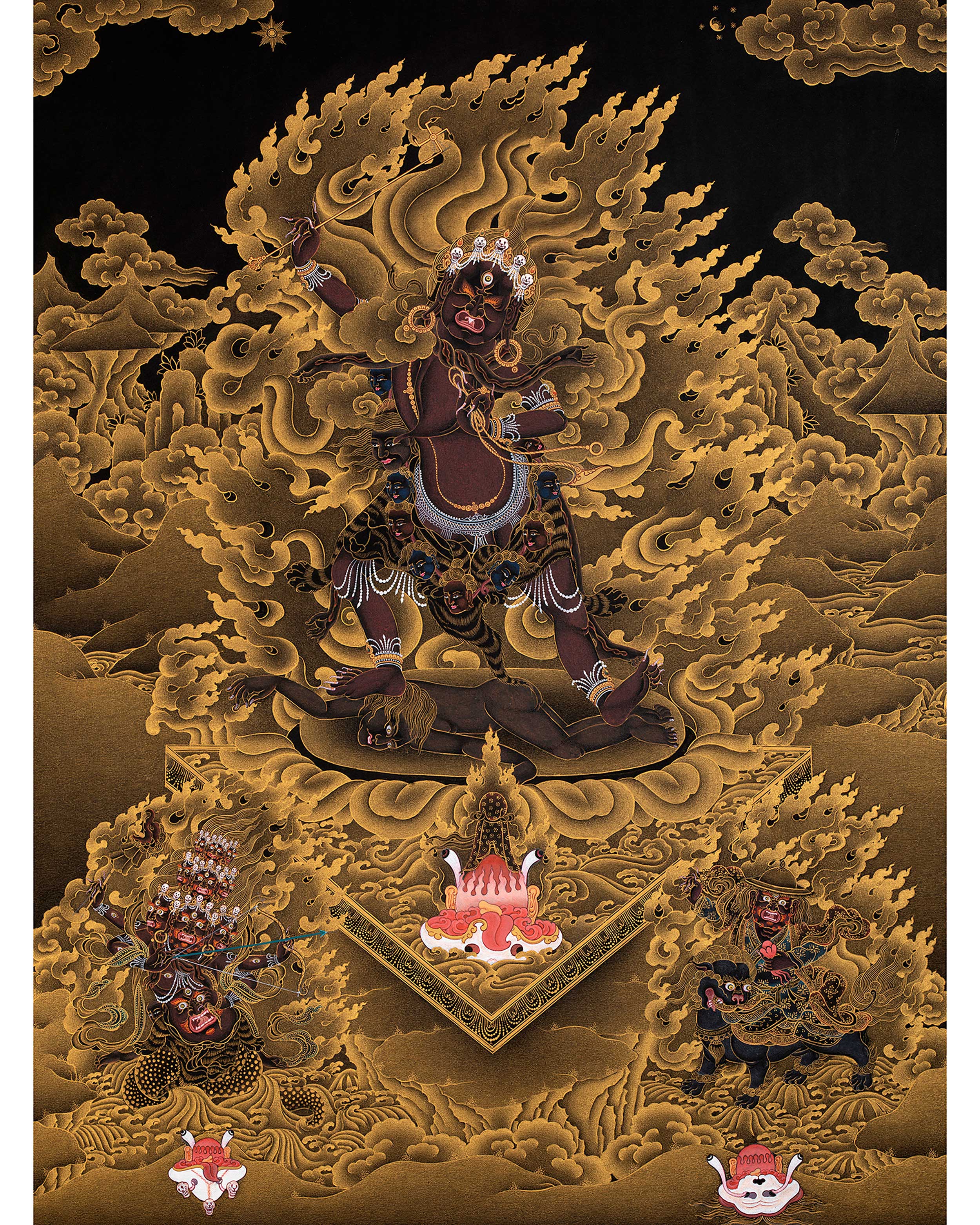 ekajati rahula dorje legpa thangka nyingma protectors