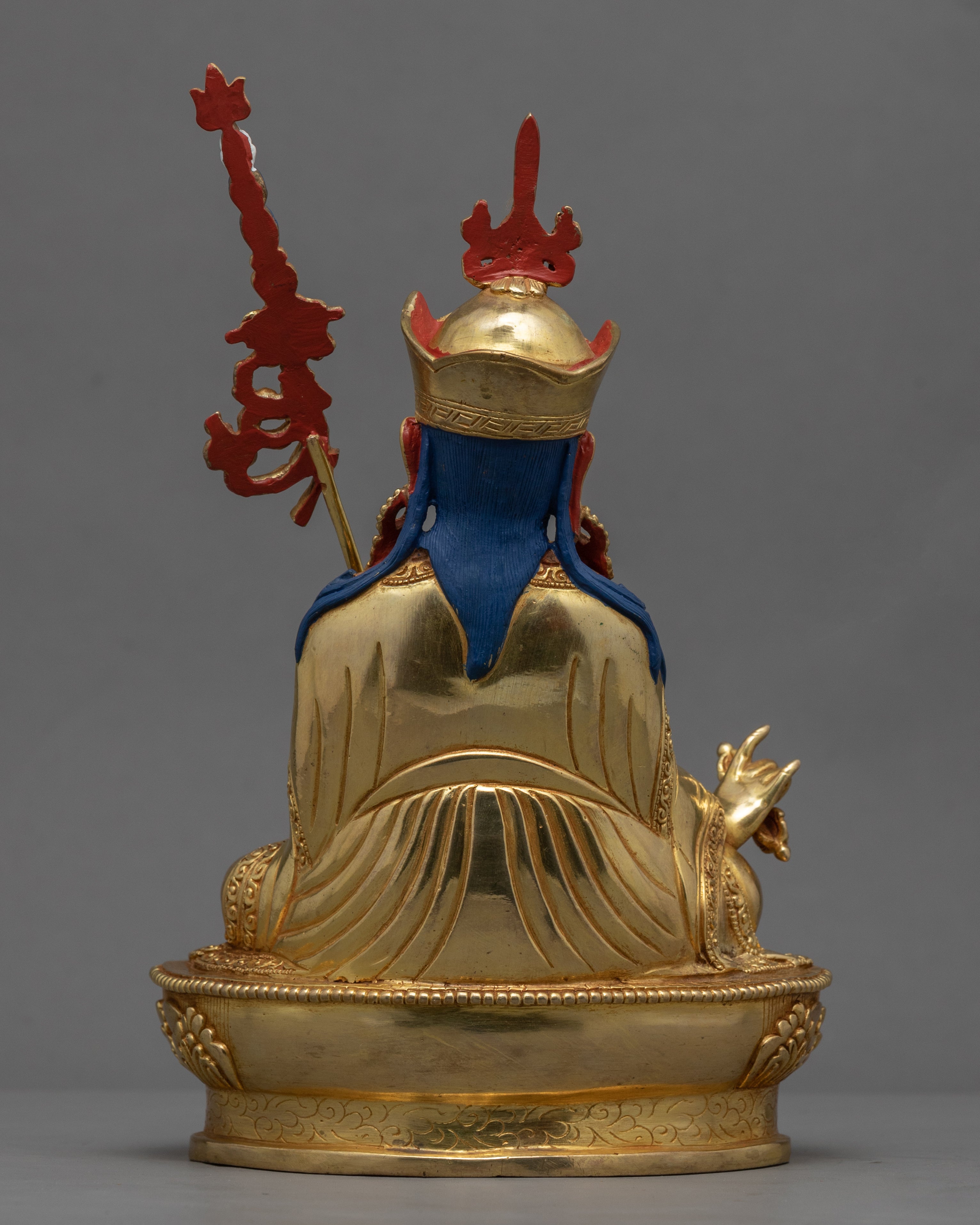 Traditionally Hand-Crafted Guru Rinpoche Prayer Statue | Lotus Born Master Padmasambhava Art