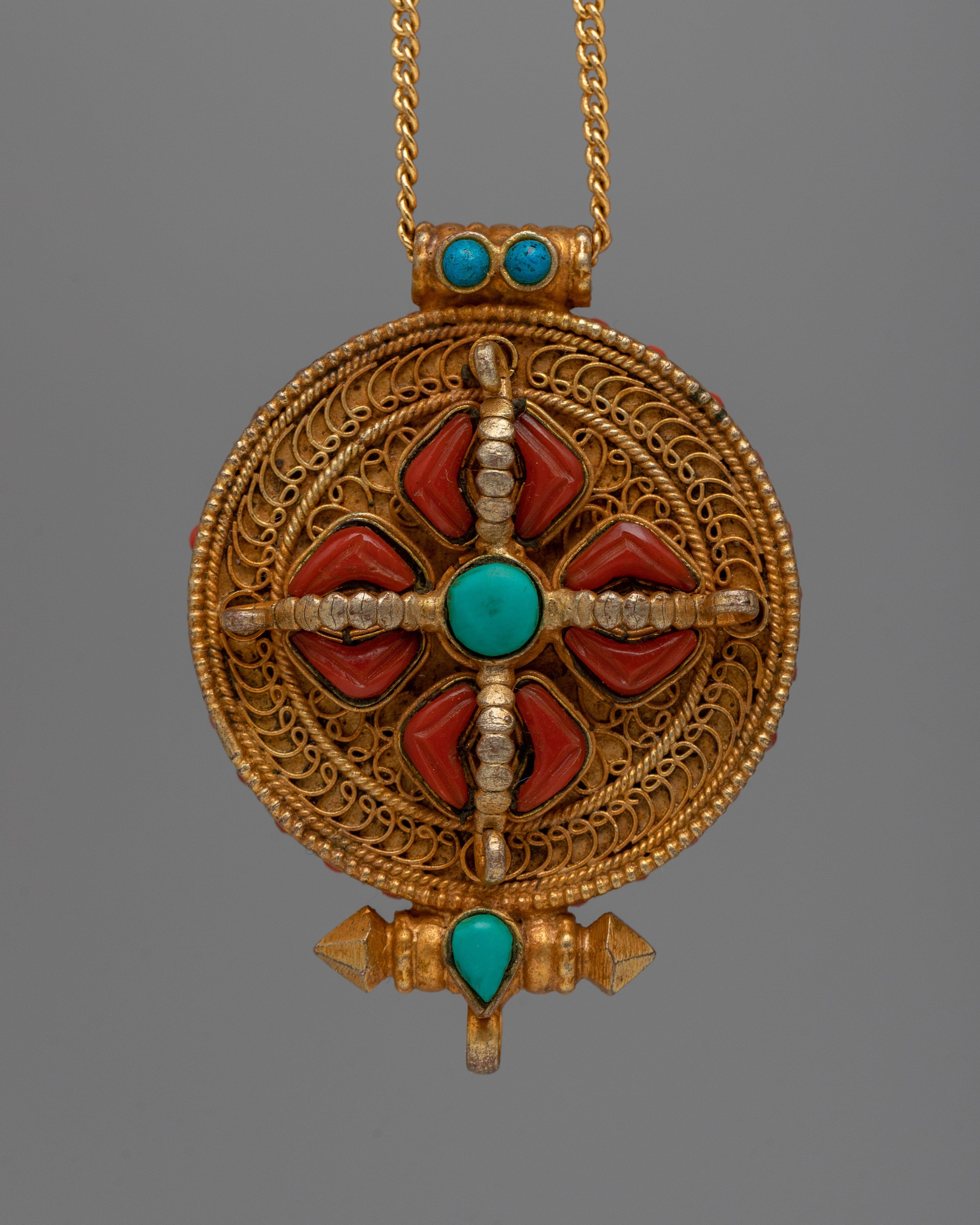 Double Vajra Ghau Box Locket