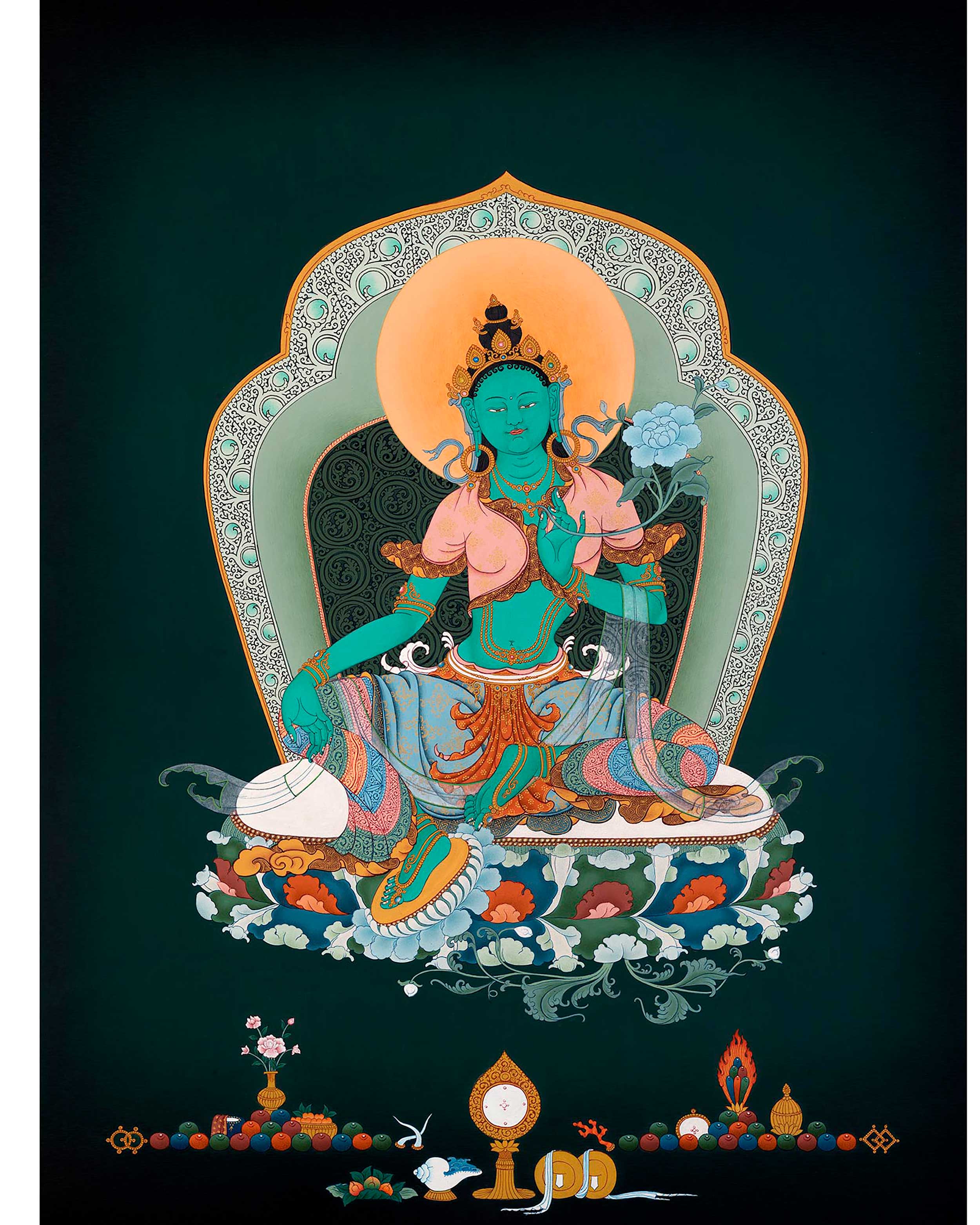 Green Tara Thangka