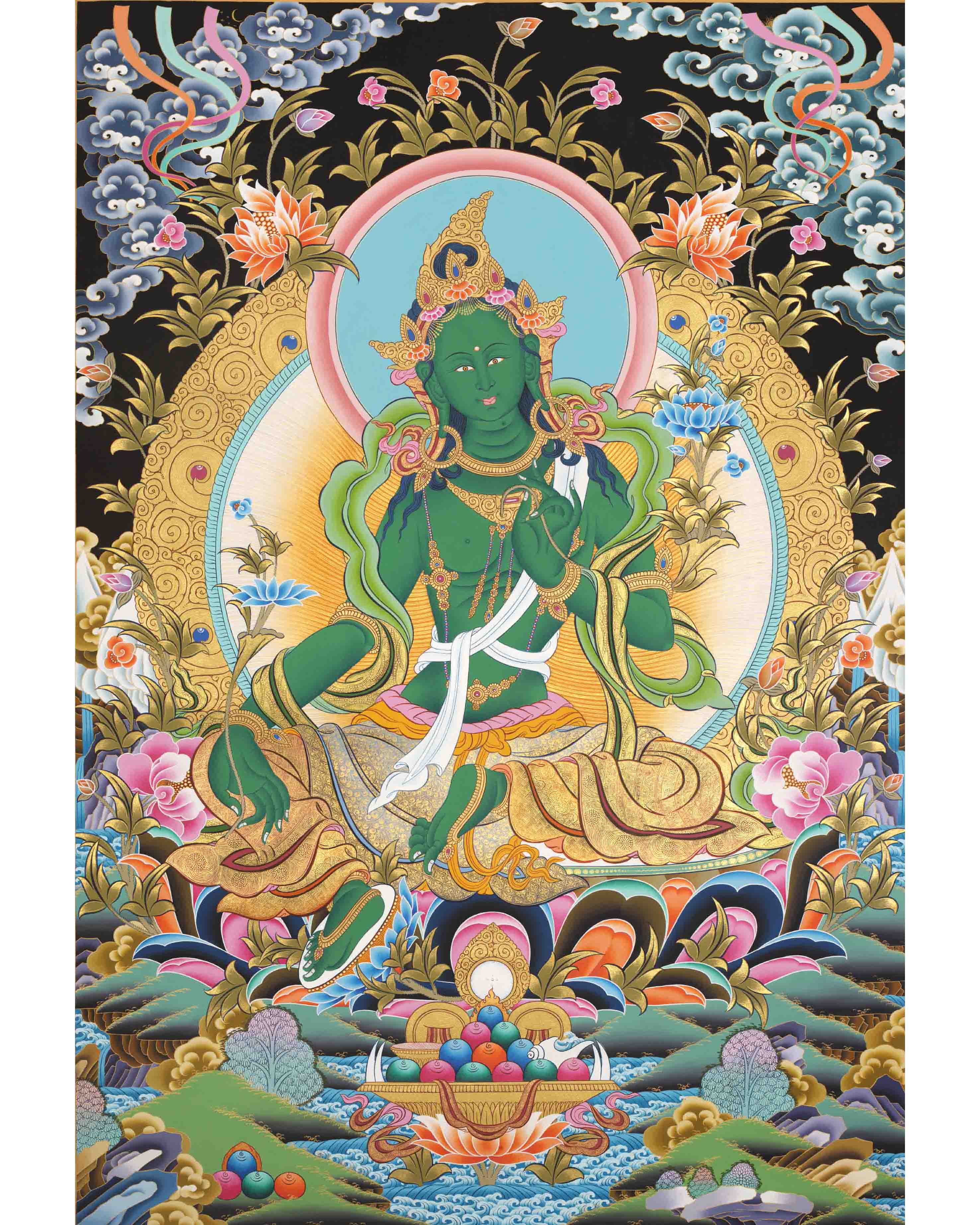 Green Tara Print