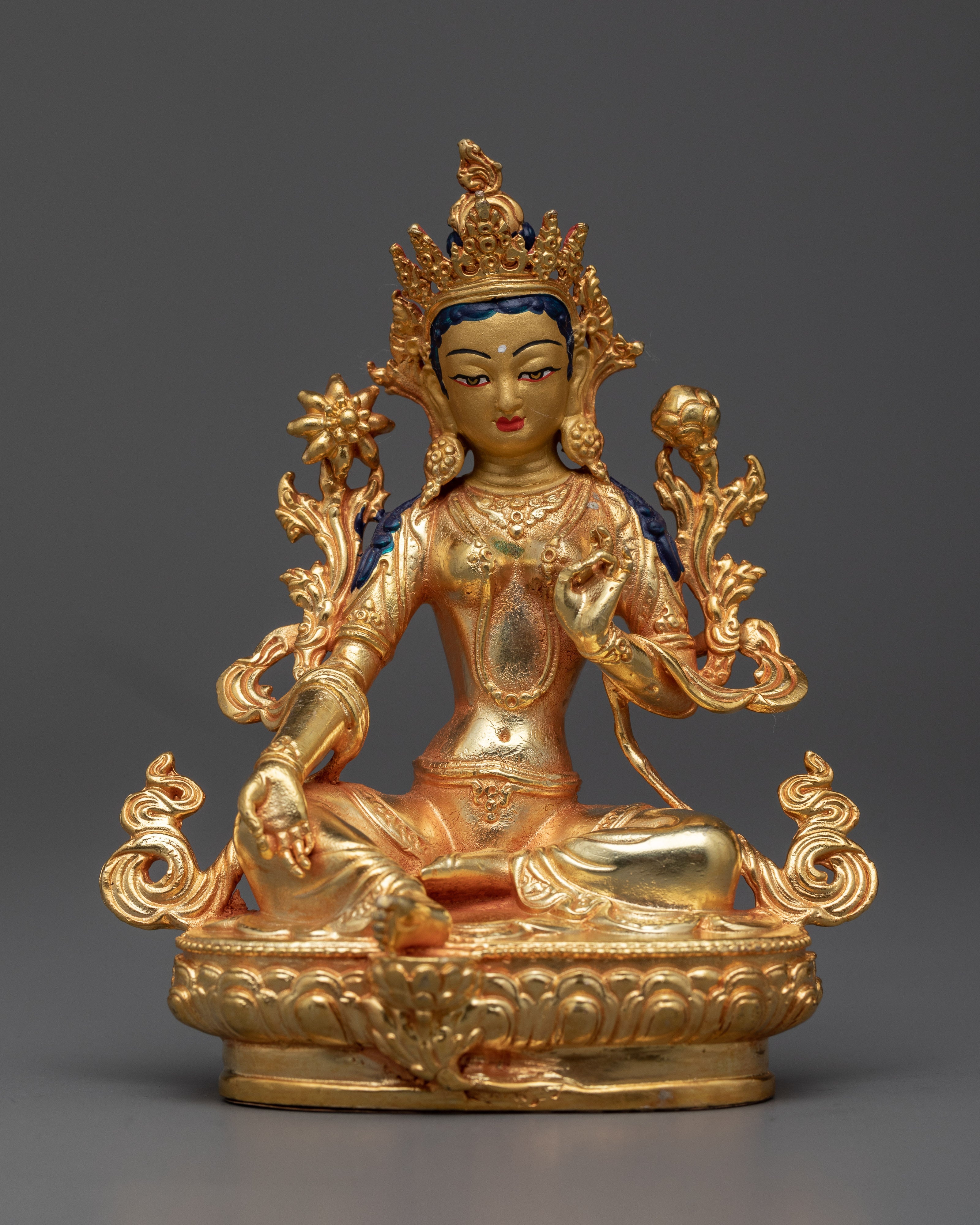Small Green Tara Statue | Swift Liberator