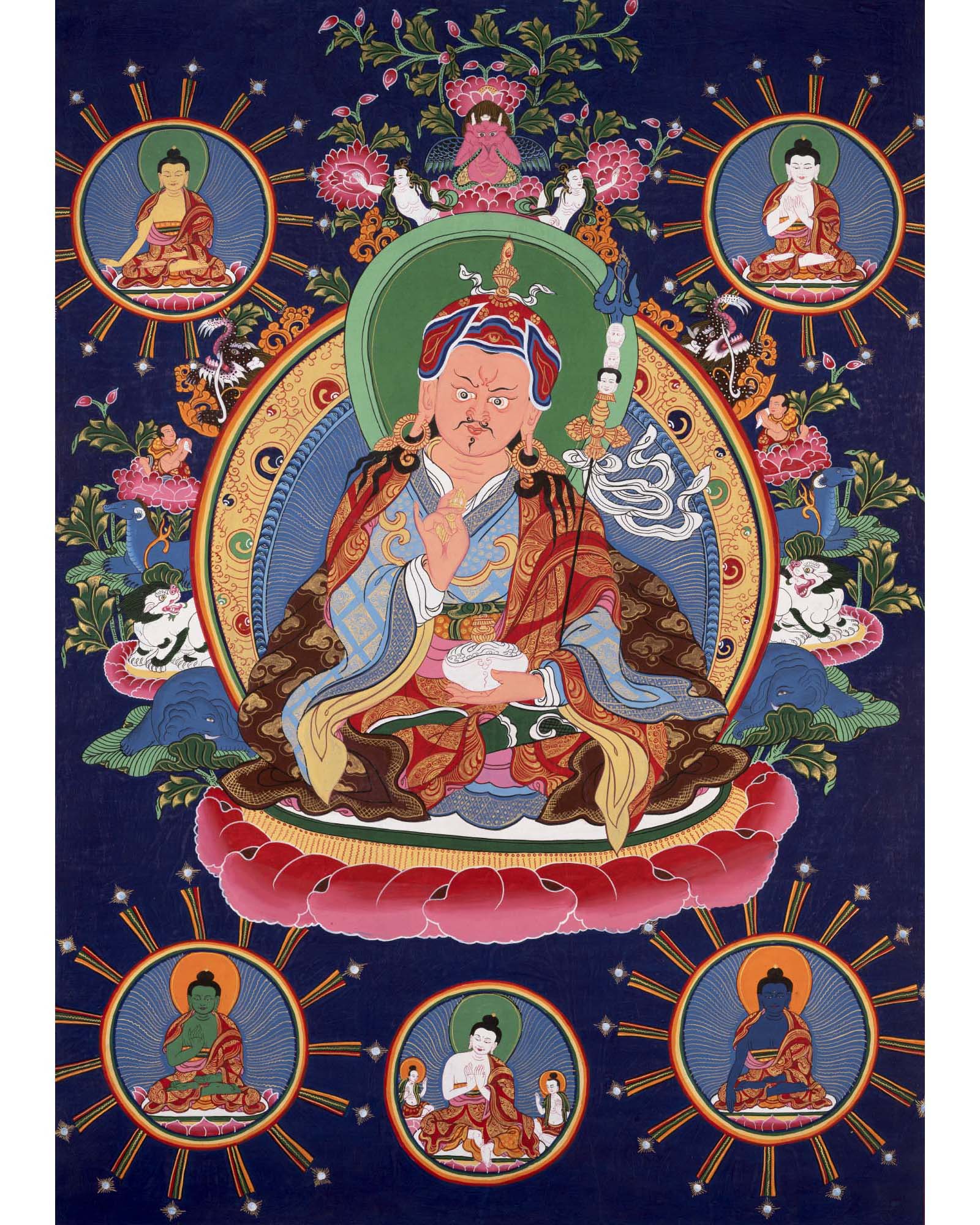 Guru Rinpoche Thangka | Buddhist Gifts | Wall Decors