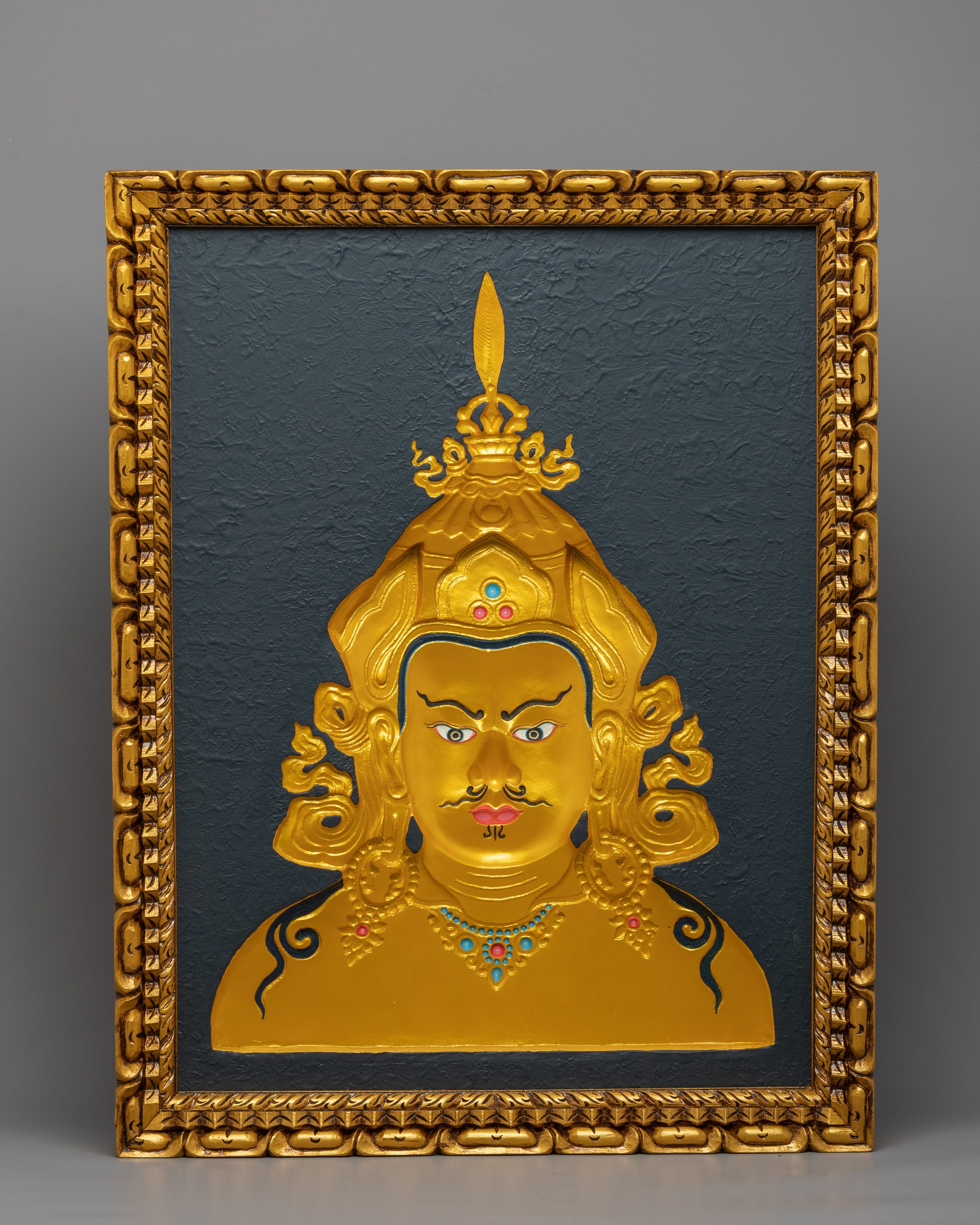 Guru Rinpoche Wooden Thangka
