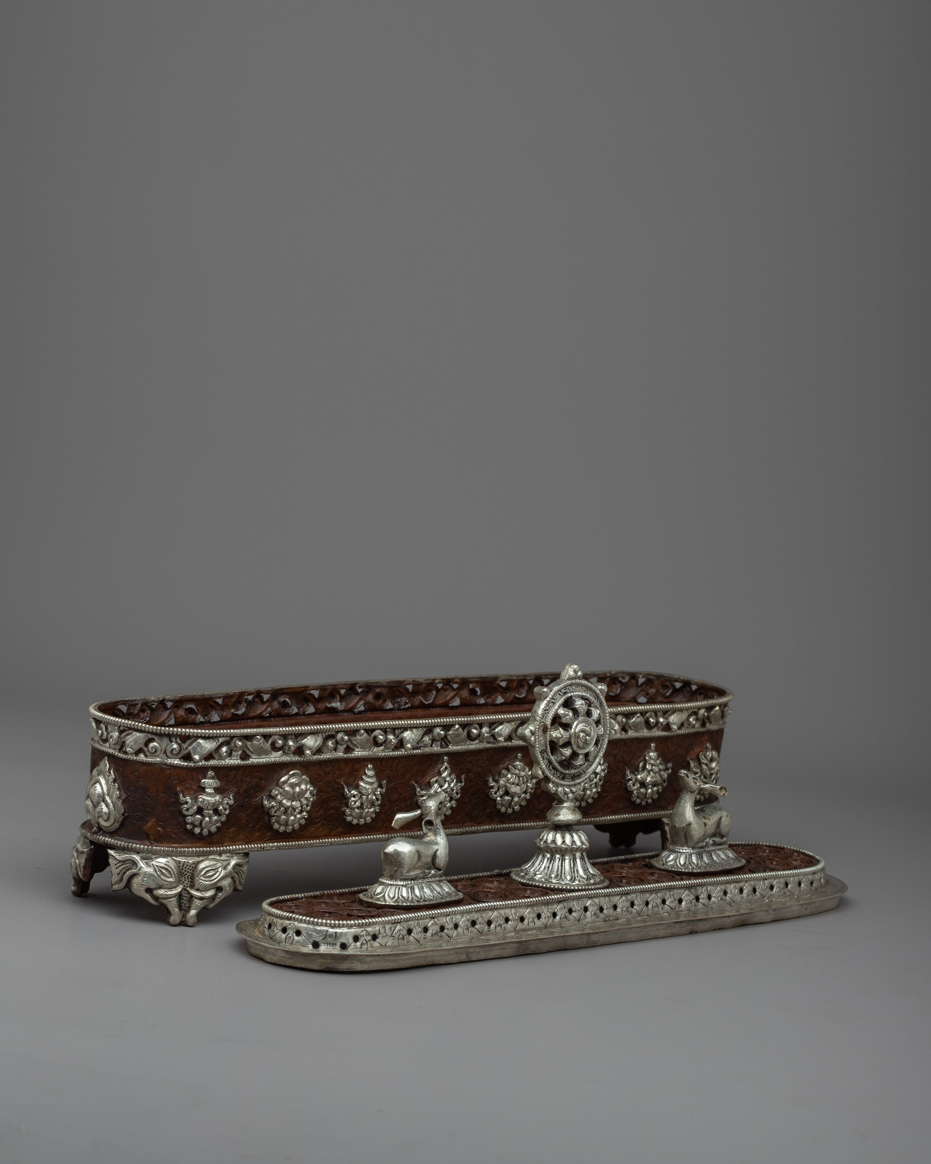 Tibetan Silver Plated Incense Burner | Beautiful Nepalese Ritual Altar