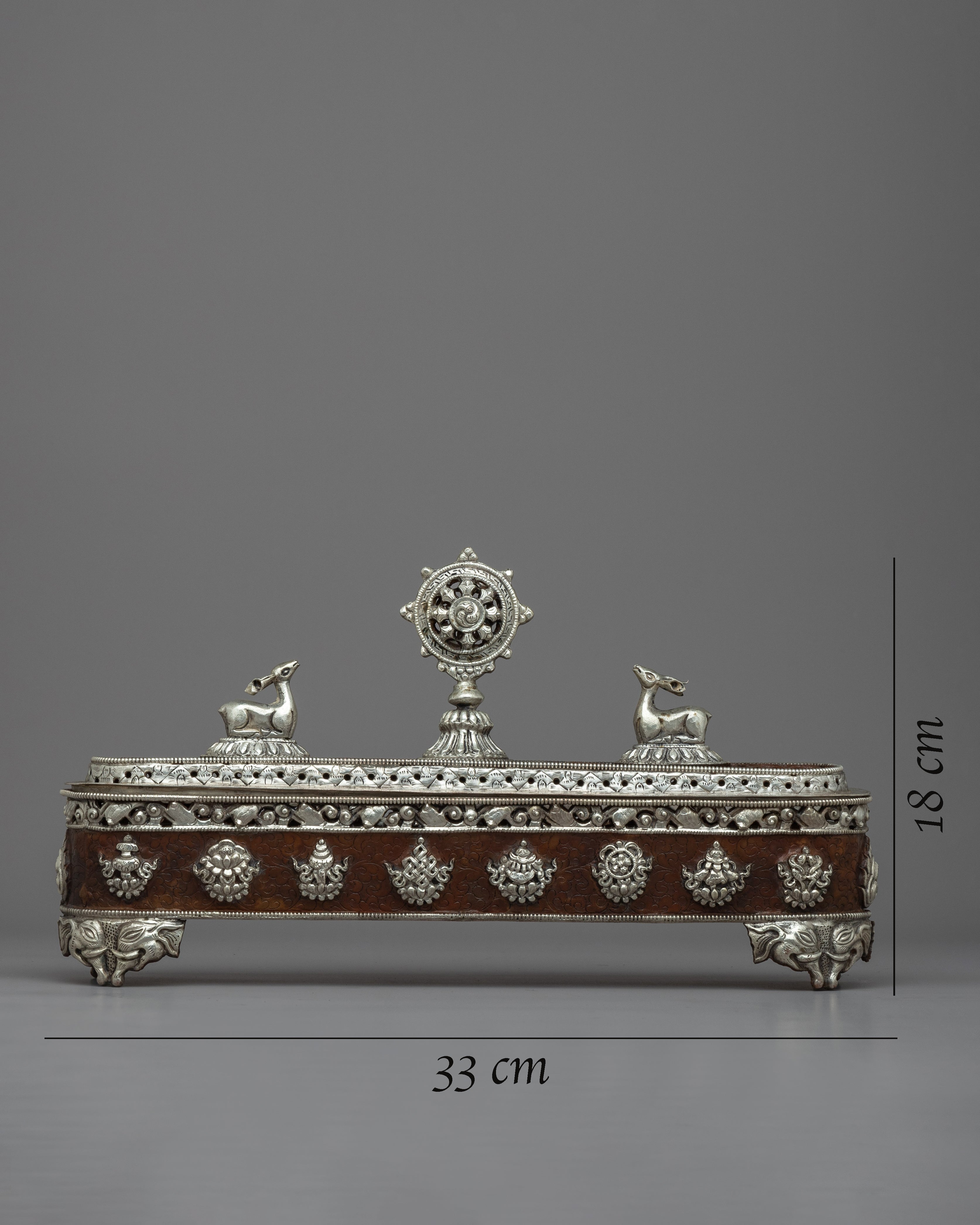 Tibetan Silver Plated Incense Burner | Beautiful Nepalese Ritual Altar