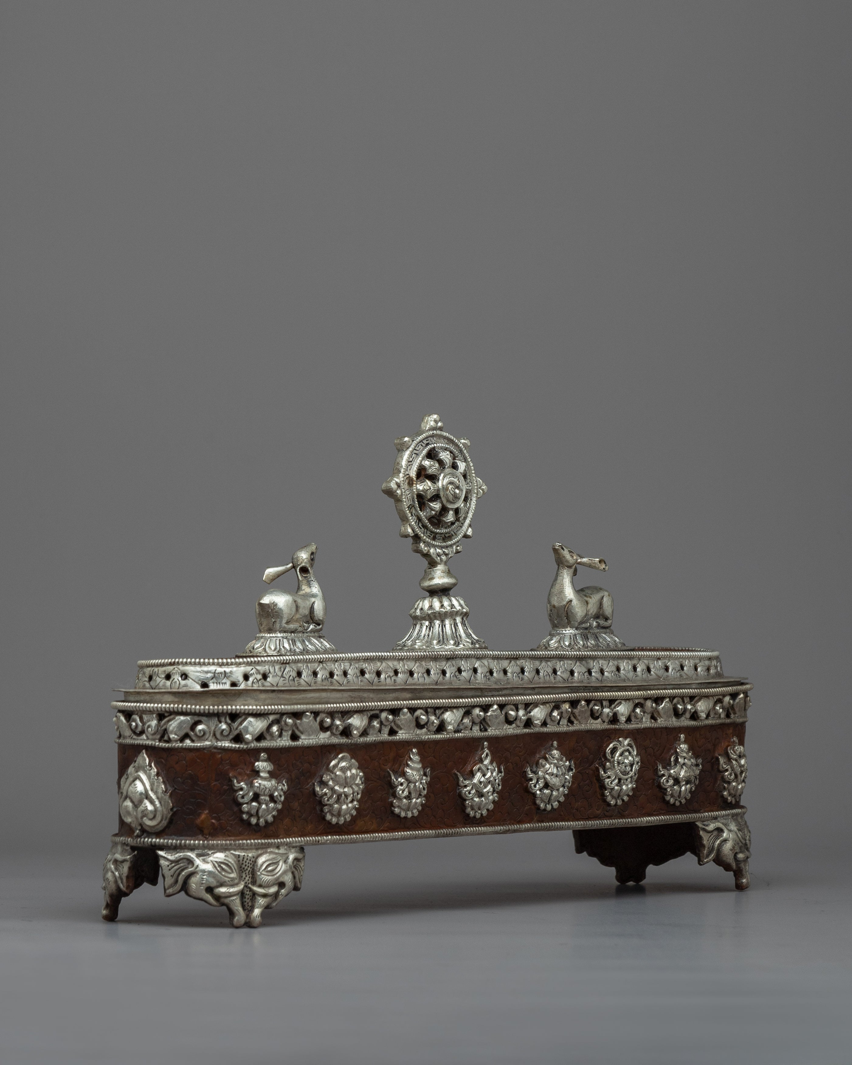 Tibetan Silver Plated Incense Burner | Beautiful Nepalese Ritual Altar