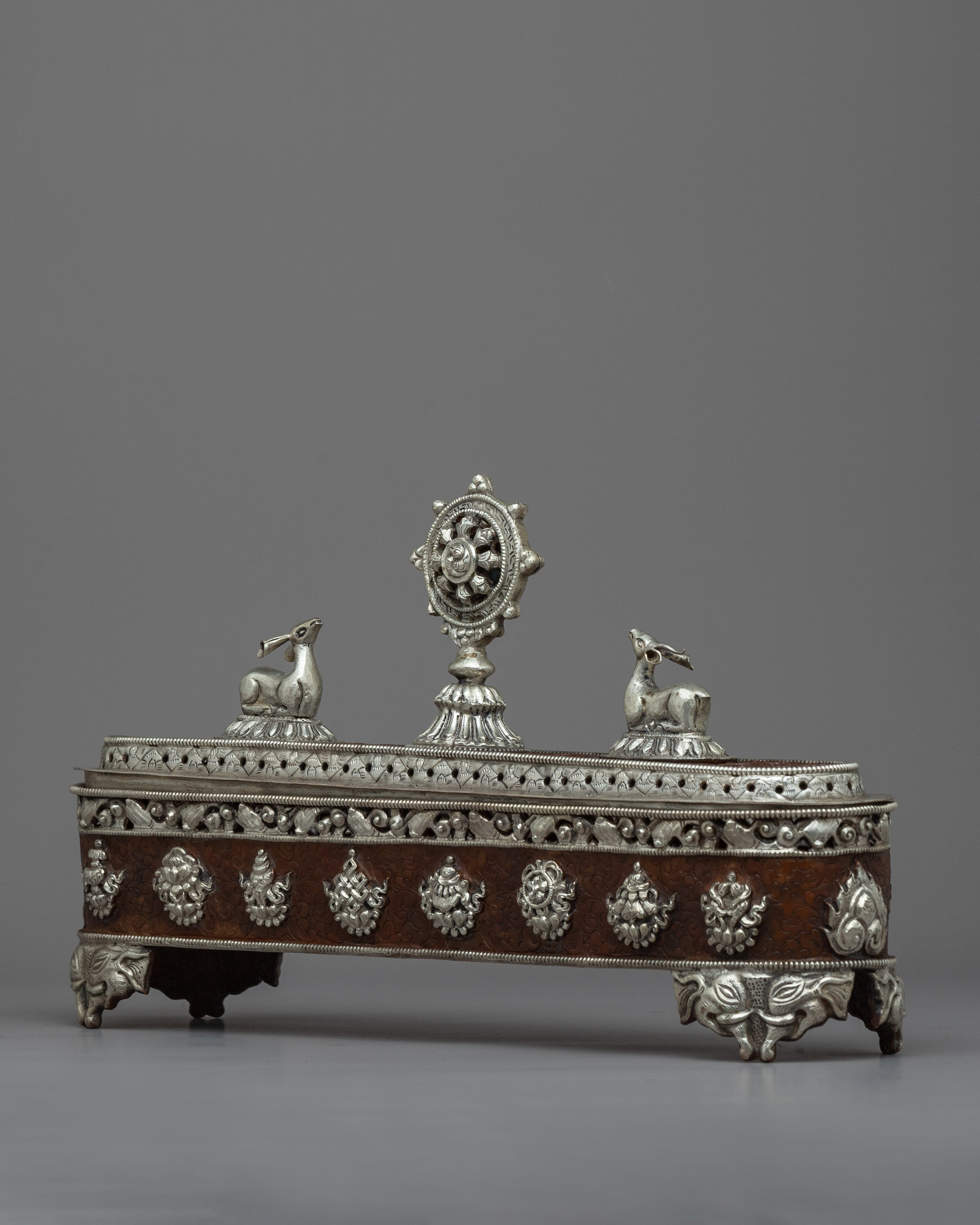 Tibetan Silver Plated Incense Burner | Beautiful Nepalese Ritual Altar